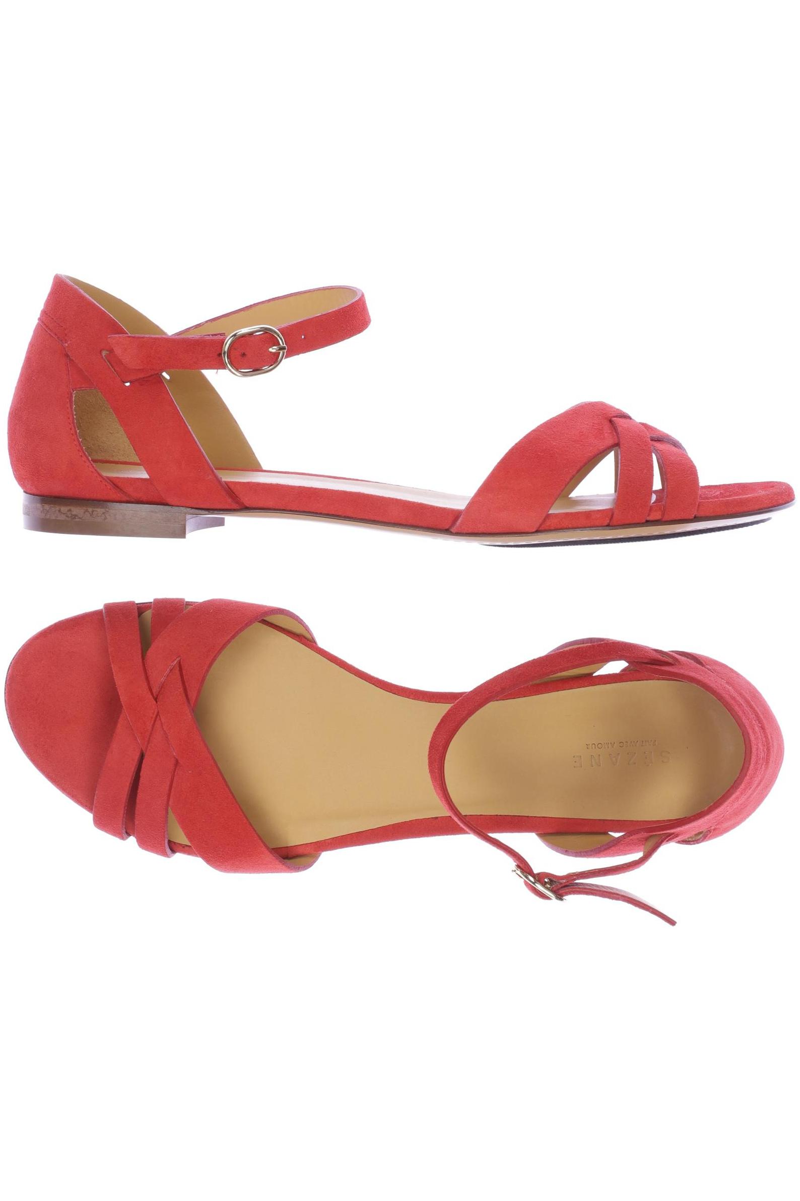 

Sezane Damen Sandale, rot, Gr. 40