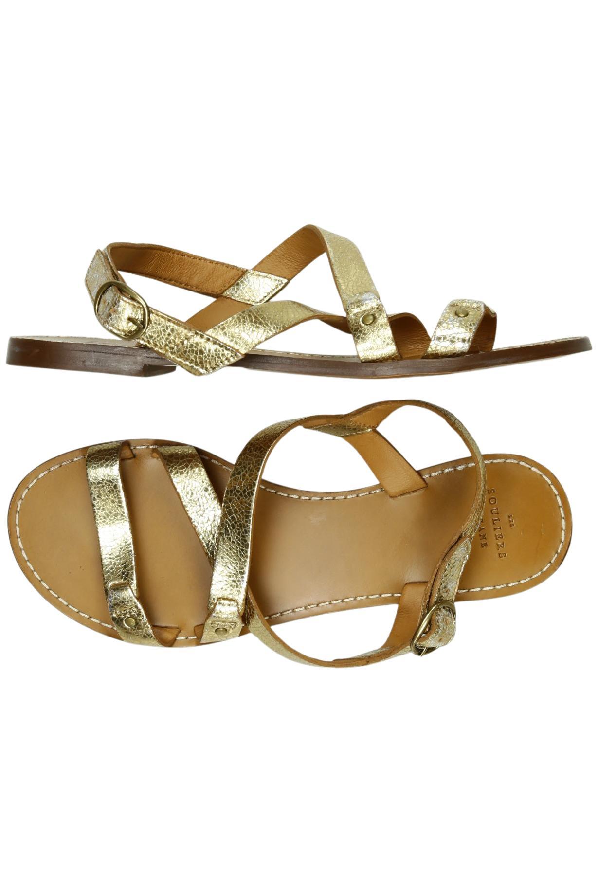 

Sezane Damen Sandale, gold, Gr. 38