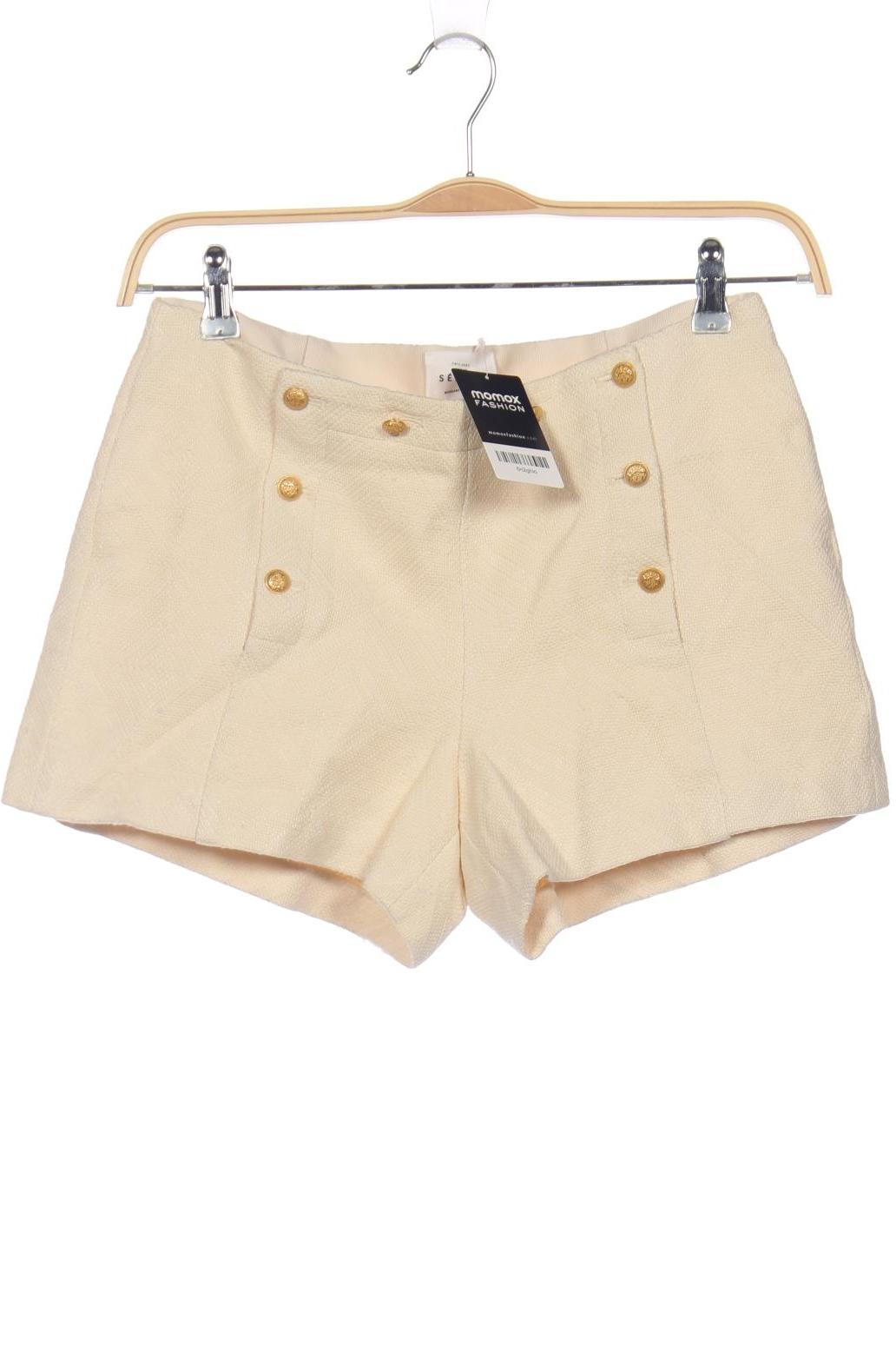 

Sezane Damen Shorts, cremeweiß, Gr. 40