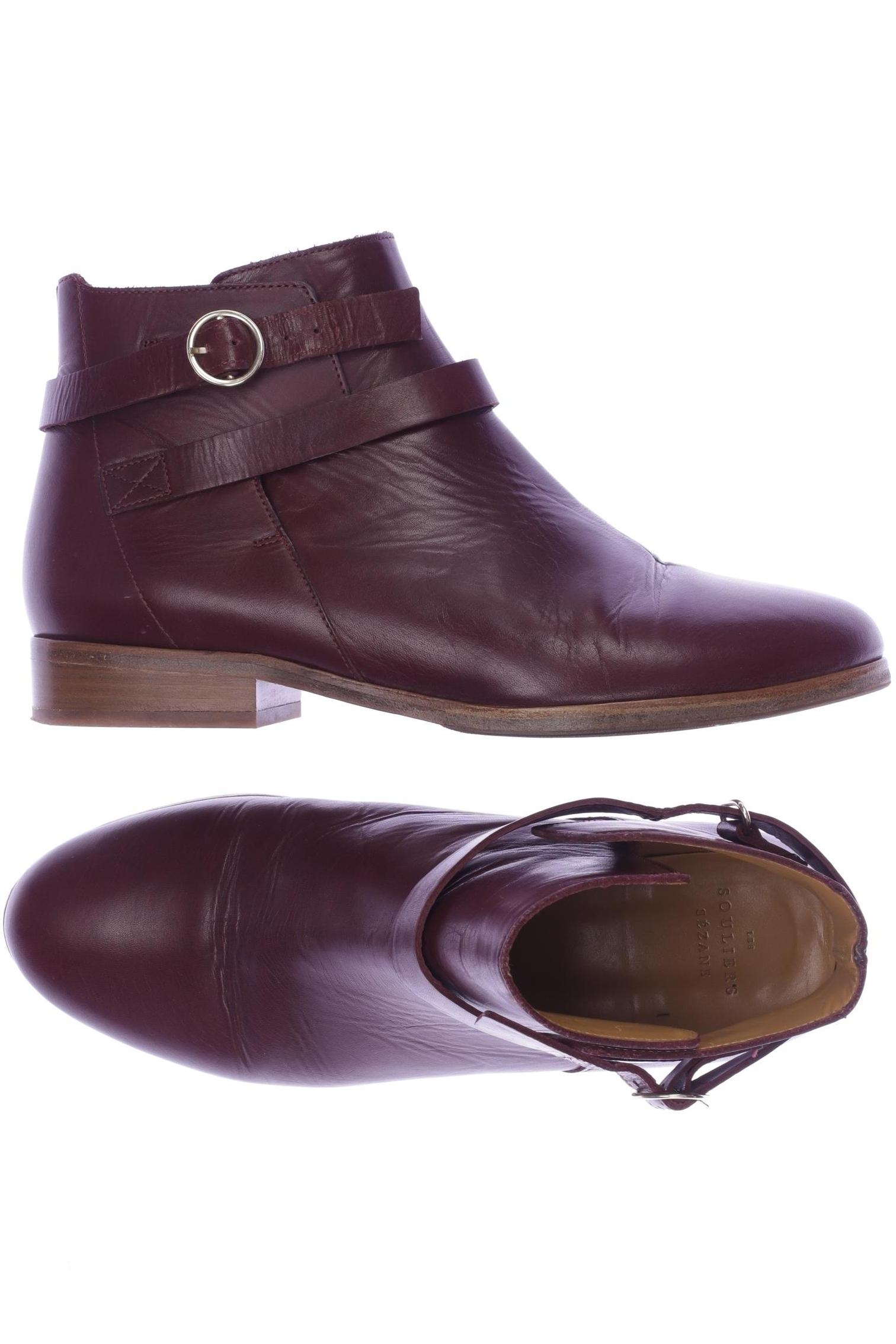 

Sezane Damen Stiefelette, bordeaux, Gr. 38