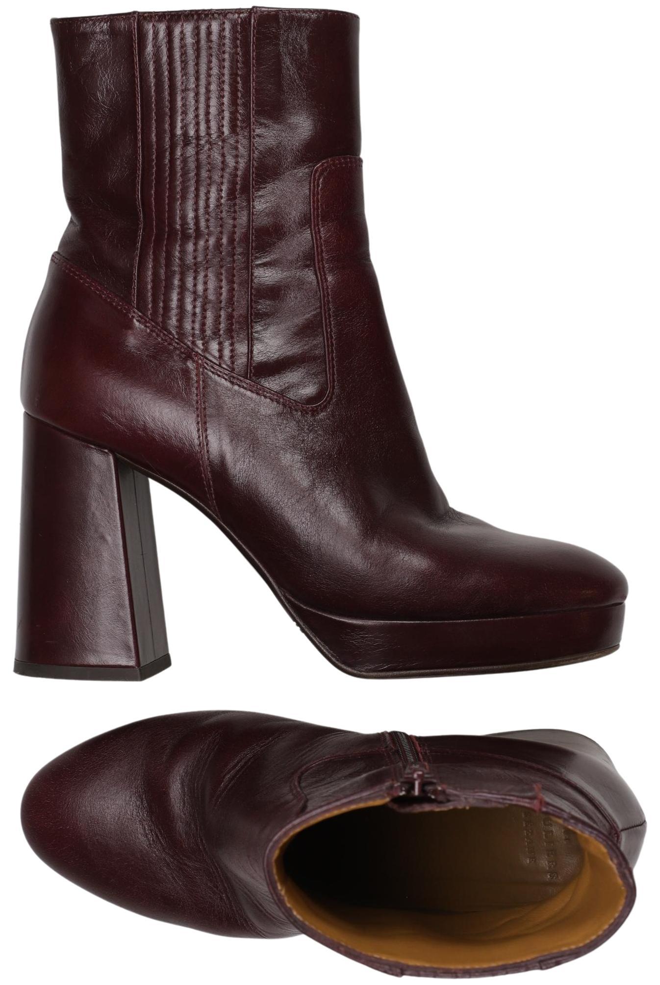 

Sezane Damen Stiefelette, bordeaux, Gr. 39