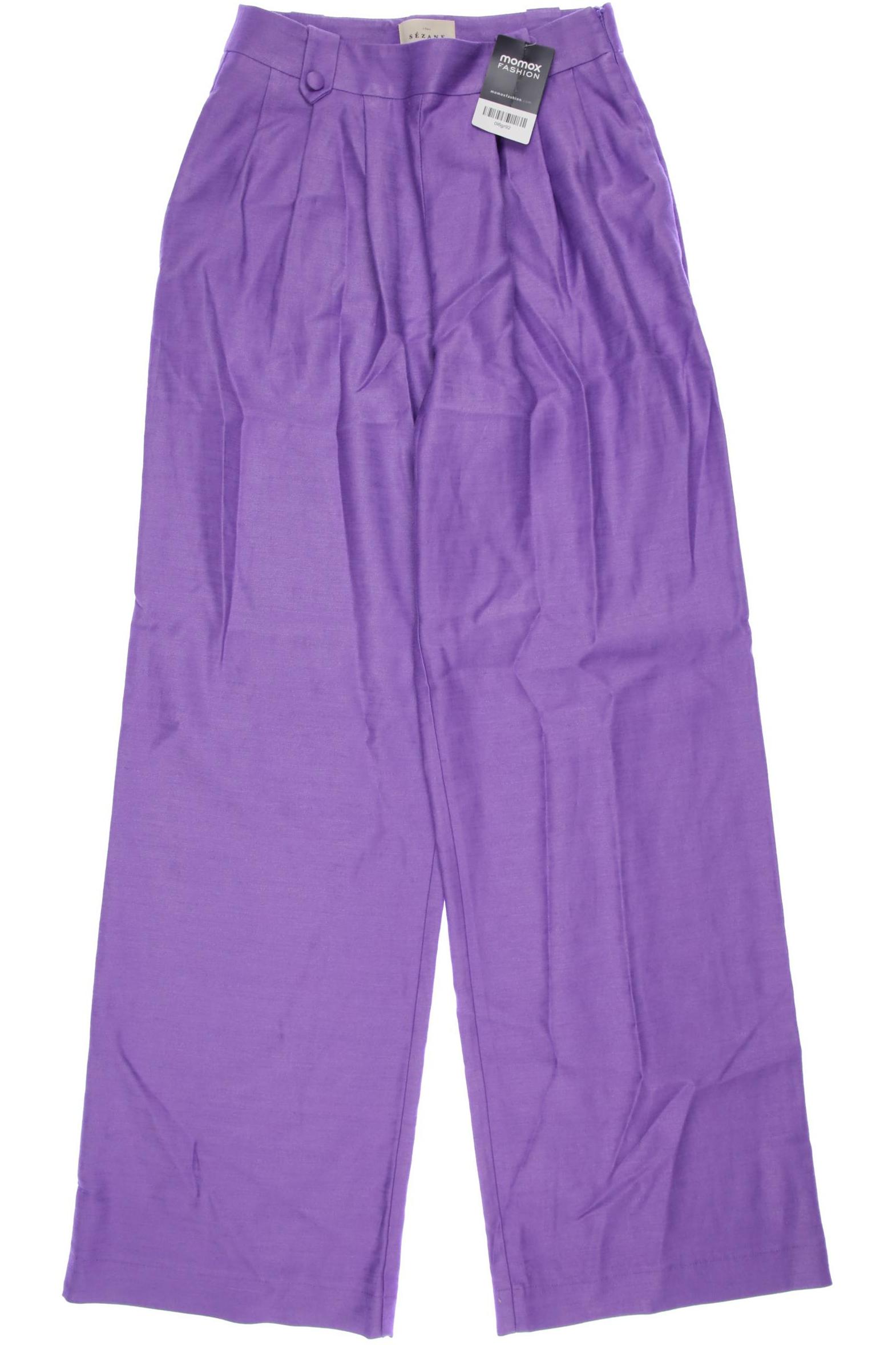 

Sezane Damen Stoffhose, flieder, Gr. 34