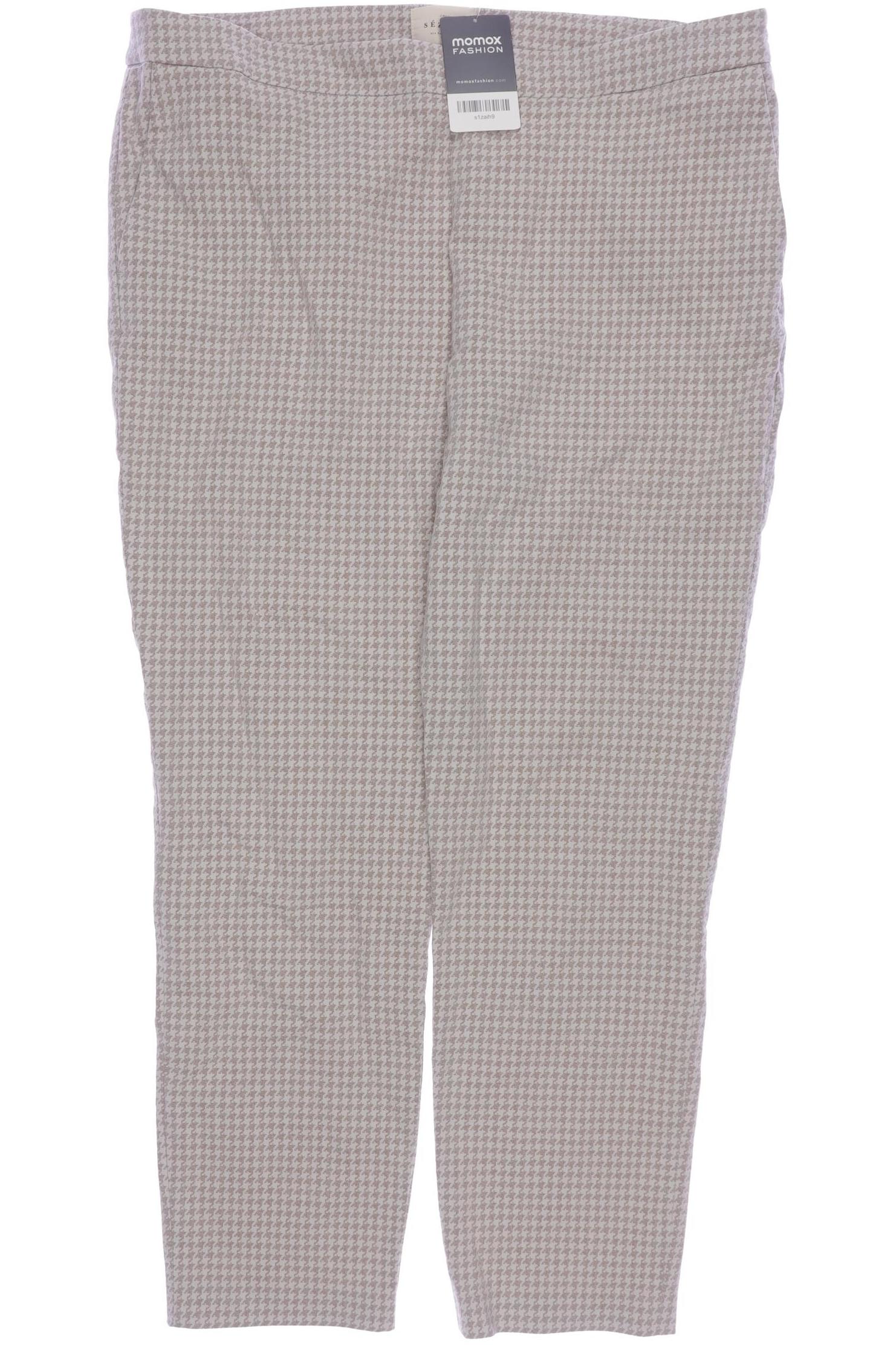

Sezane Damen Stoffhose, beige, Gr. 46