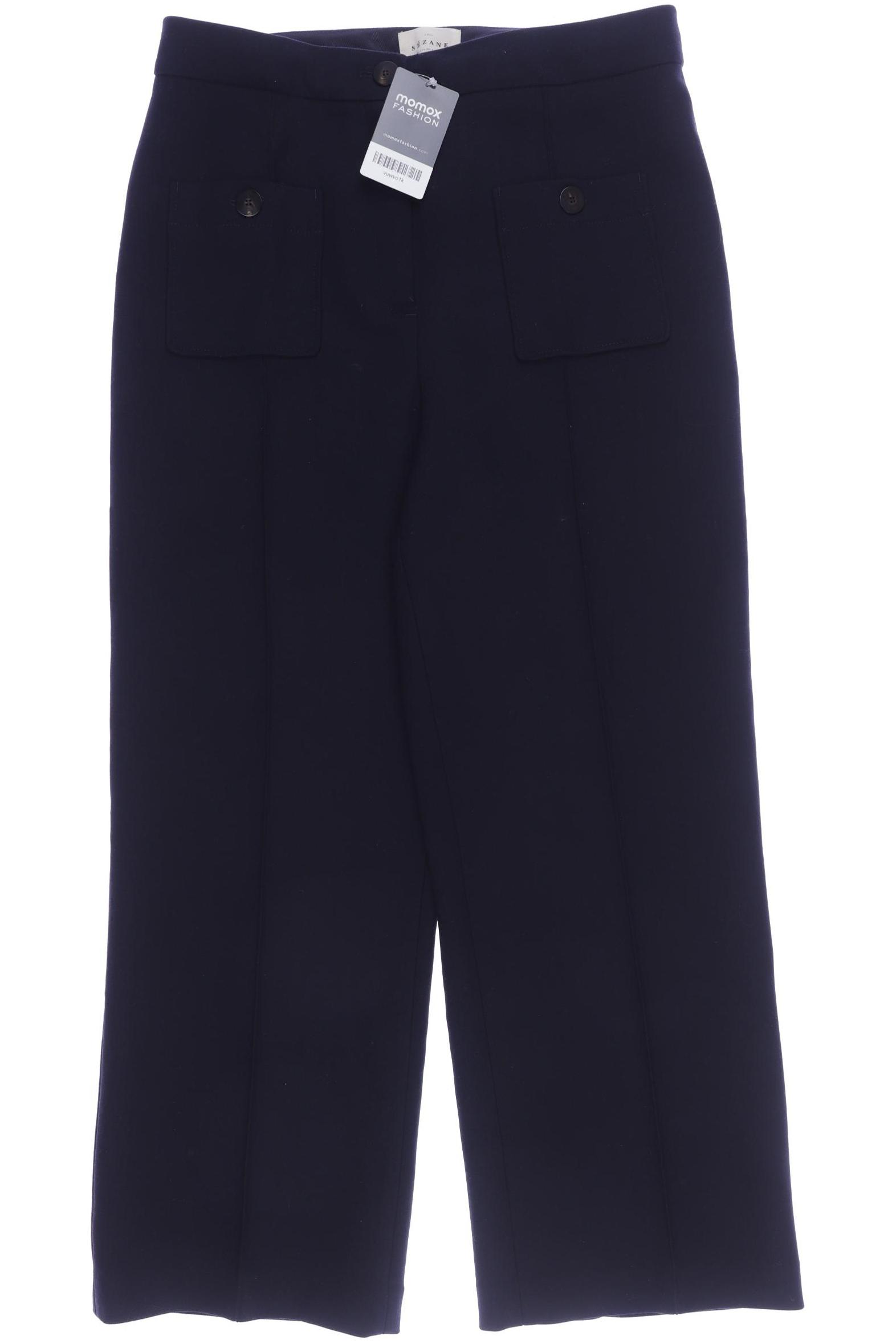 

Sezane Damen Stoffhose, marineblau, Gr. 40