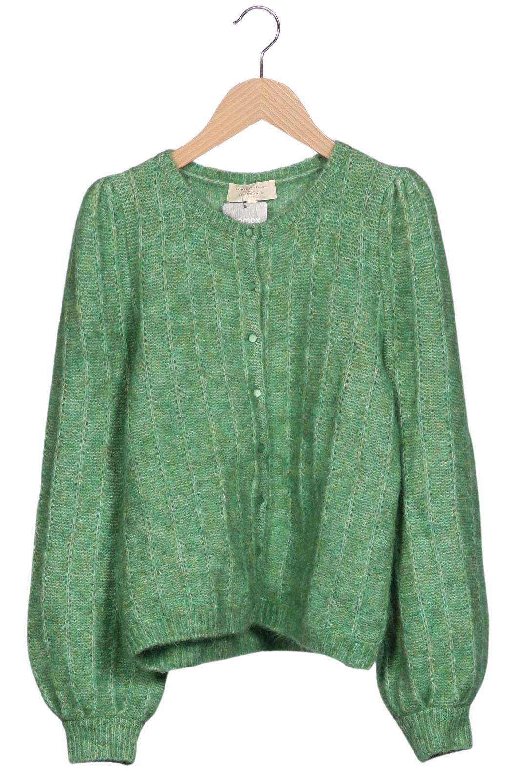 

Sezane Damen Strickjacke, grün, Gr. 36