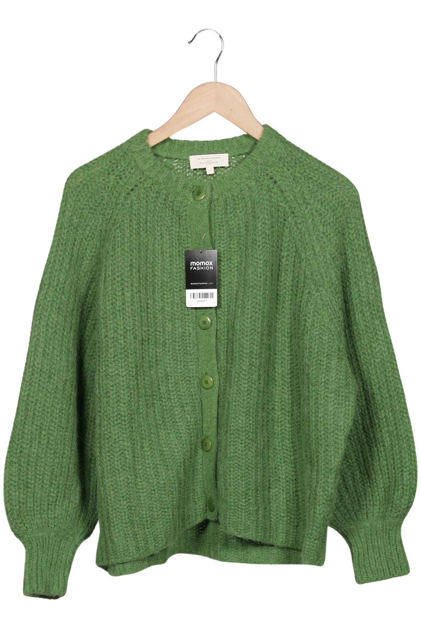 

Sezane Damen Strickjacke, grün, Gr. 42