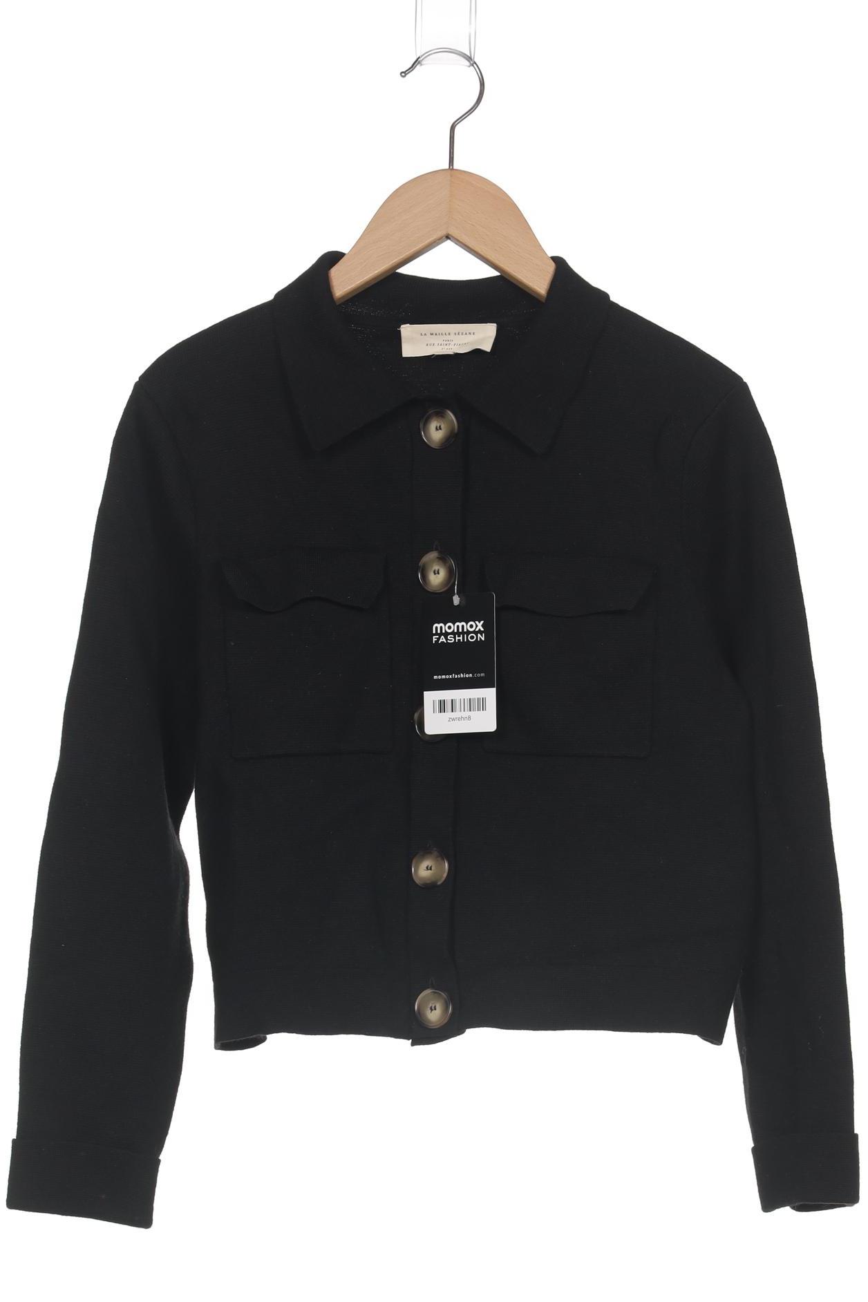 

Sezane Damen Strickjacke, schwarz, Gr. 34