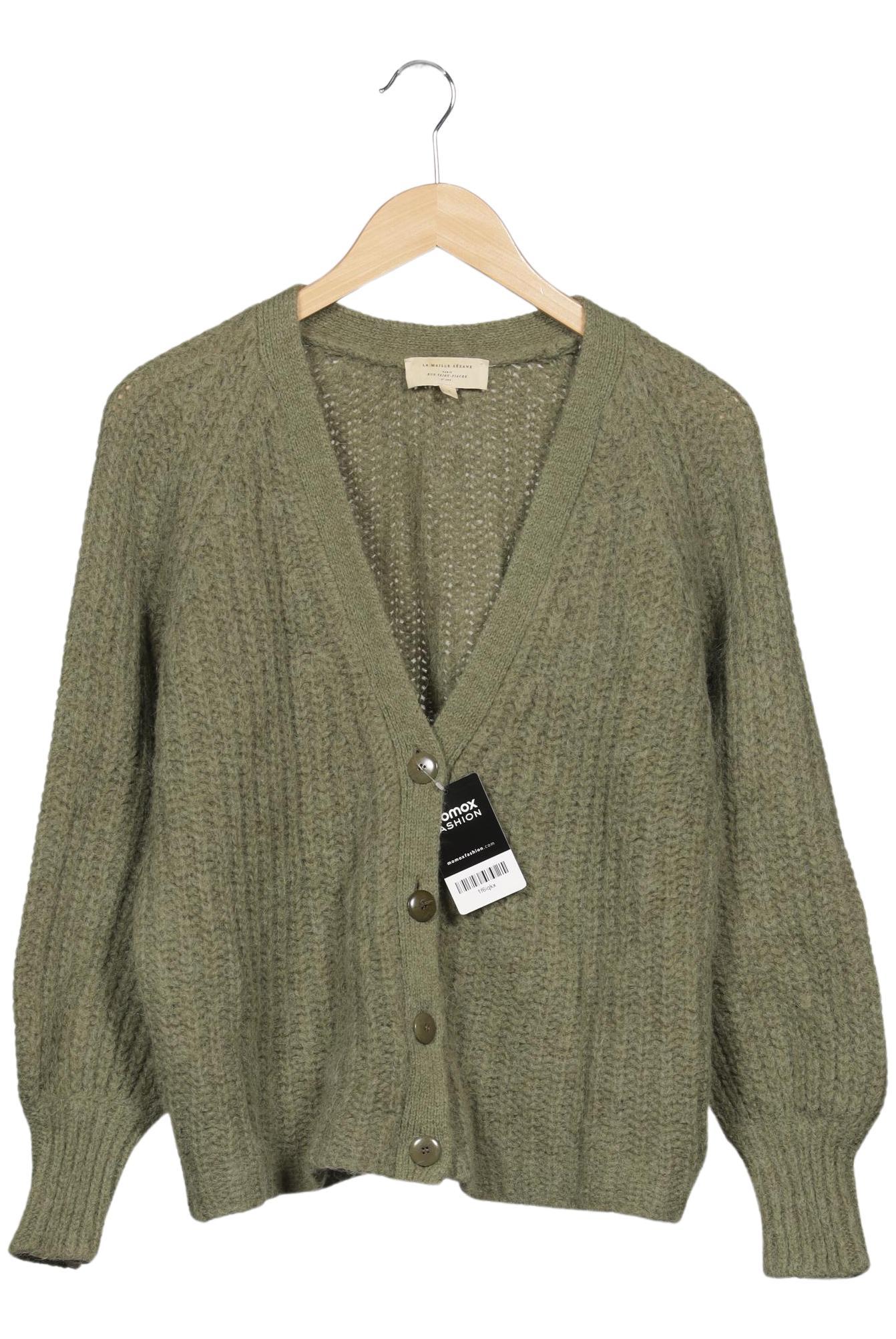 

Sezane Damen Strickjacke, grün, Gr. 36