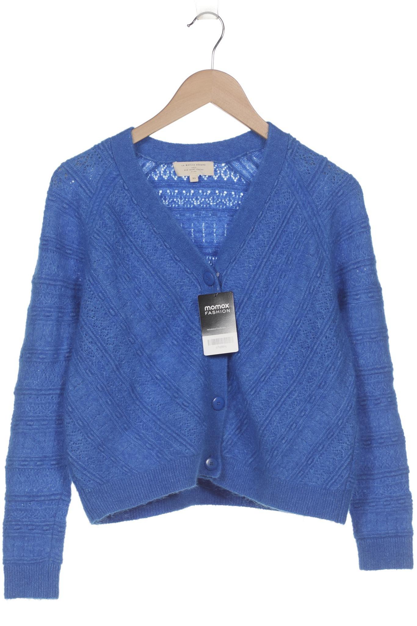 

Sezane Damen Strickjacke, blau, Gr. 34