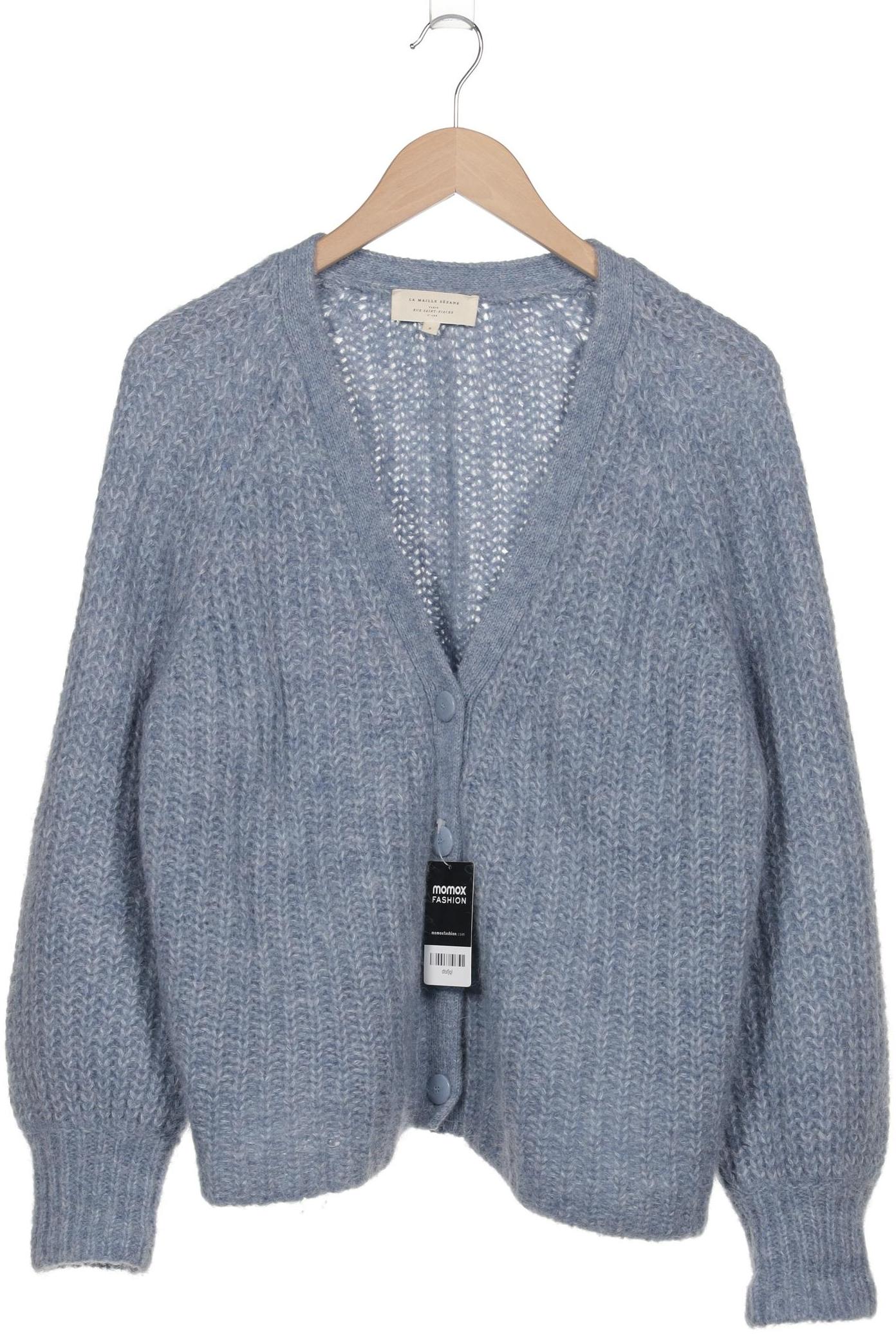 

Sezane Damen Strickjacke, blau, Gr. 36