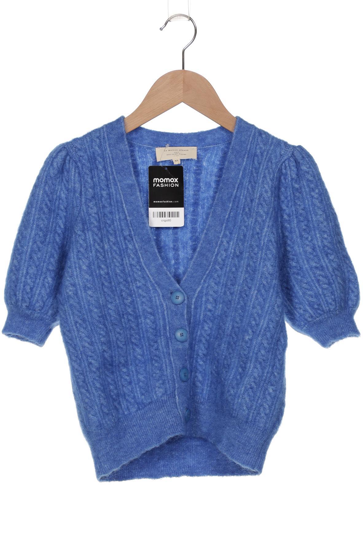 

Sezane Damen Strickjacke, blau, Gr. 34
