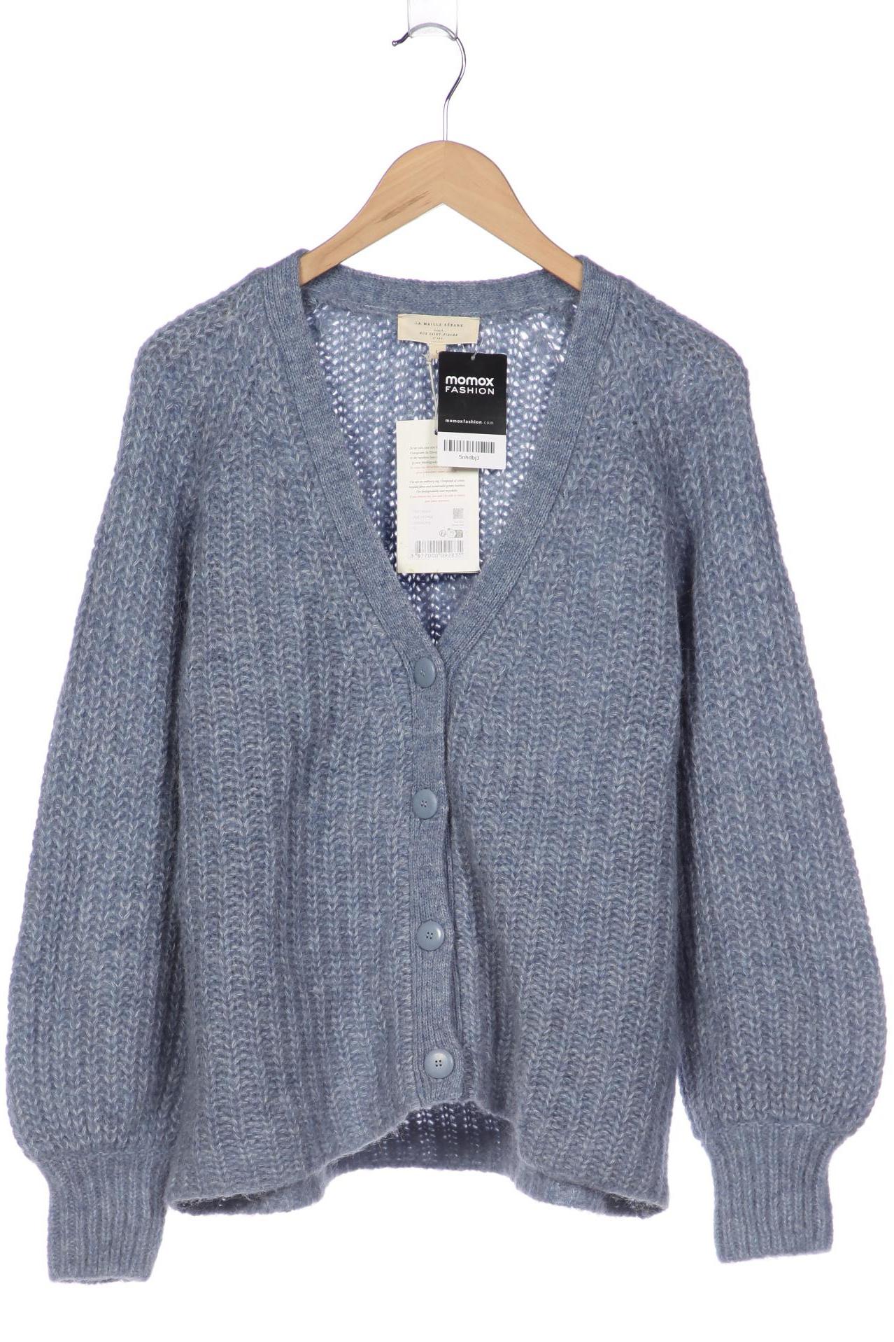

Sezane Damen Strickjacke, blau, Gr. 42