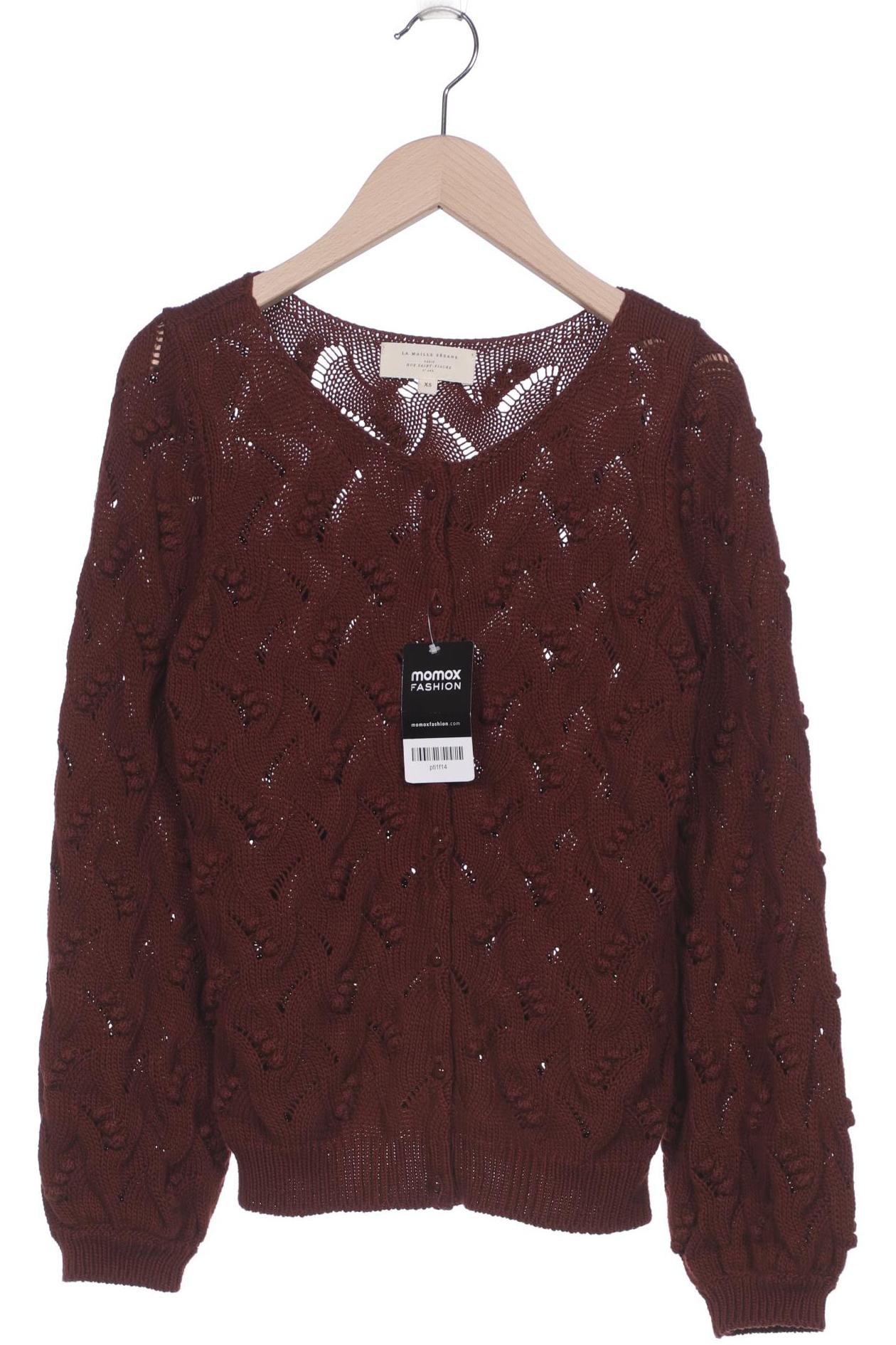 

Sezane Damen Strickjacke, braun, Gr. 34