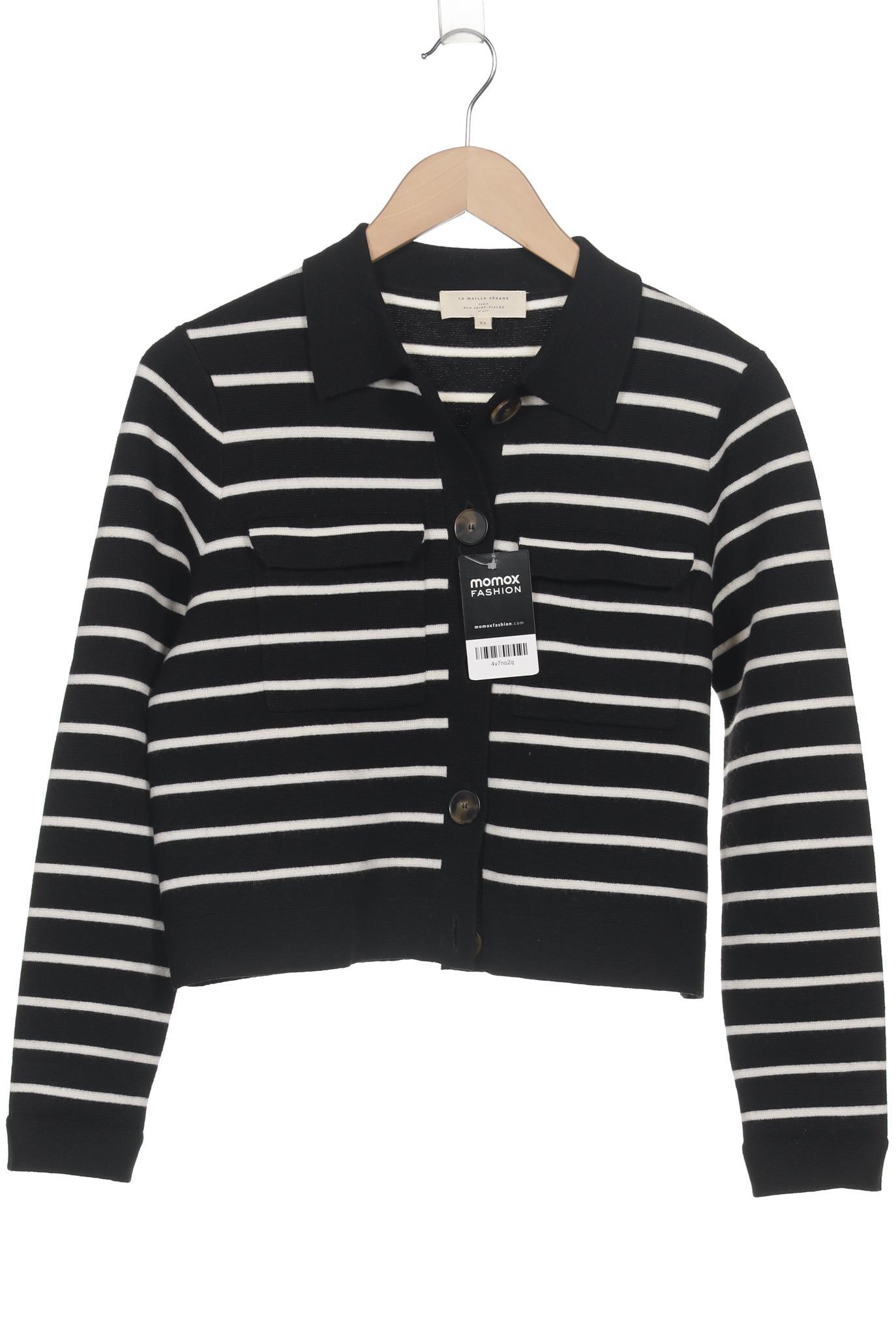 

Sezane Damen Strickjacke, schwarz, Gr. 34