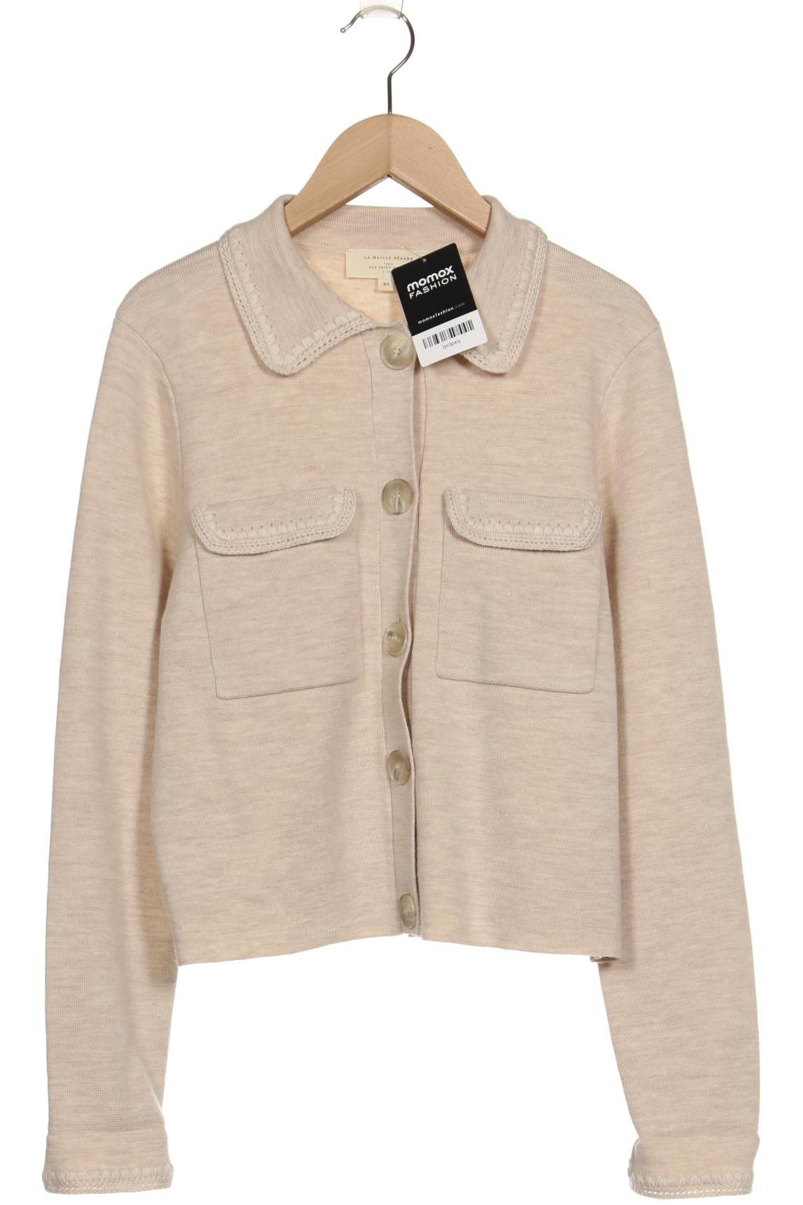 

Sezane Damen Strickjacke, beige, Gr. 34