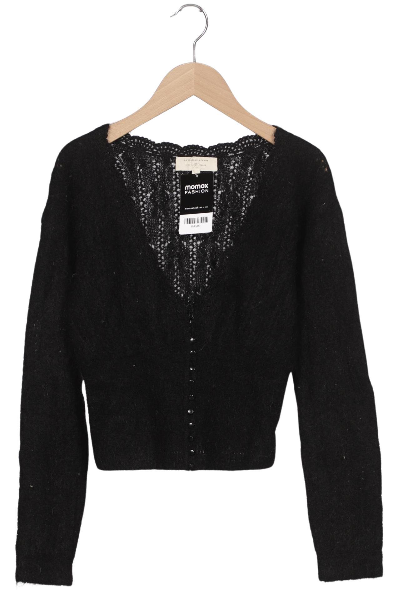 

Sezane Damen Strickjacke, schwarz, Gr. 36