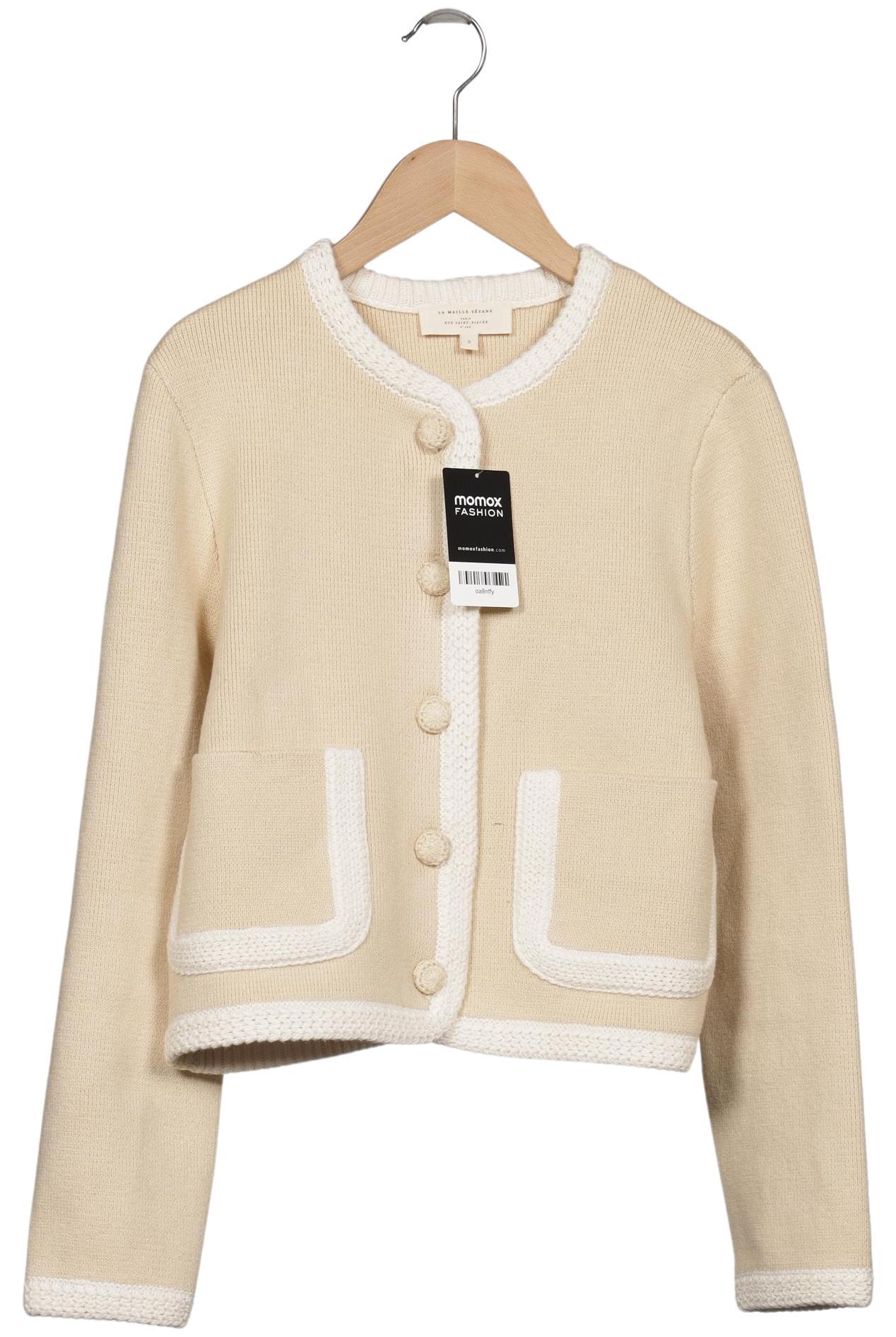 

Sezane Damen Strickjacke, beige, Gr. 36