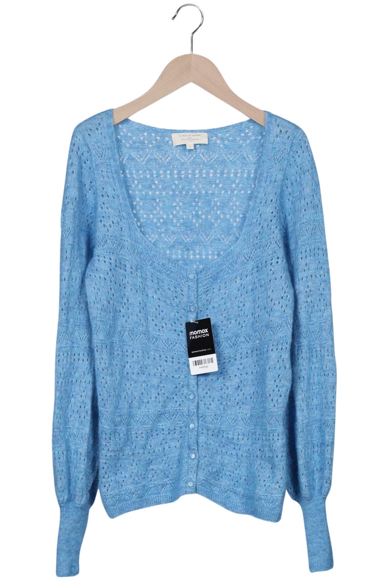 

Sezane Damen Strickjacke, blau, Gr. 36