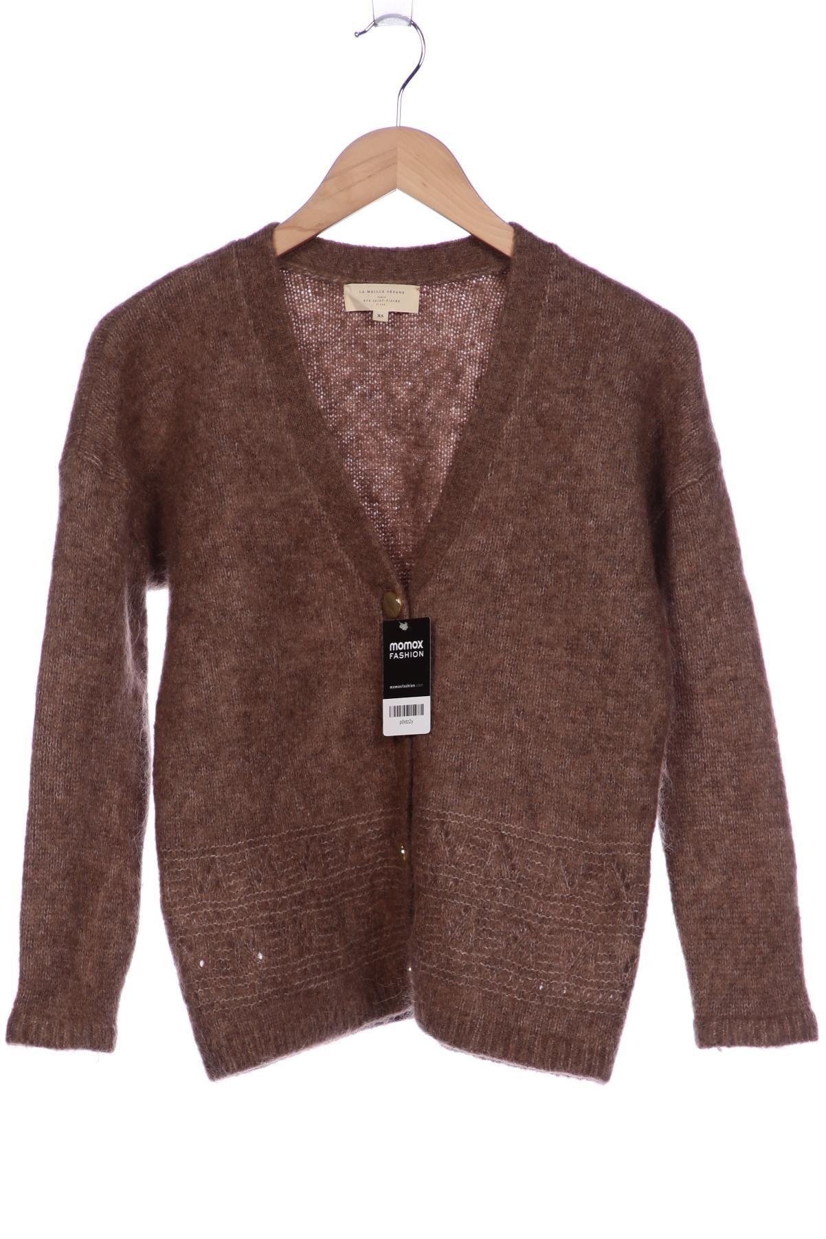 

Sezane Damen Strickjacke, braun, Gr. 34