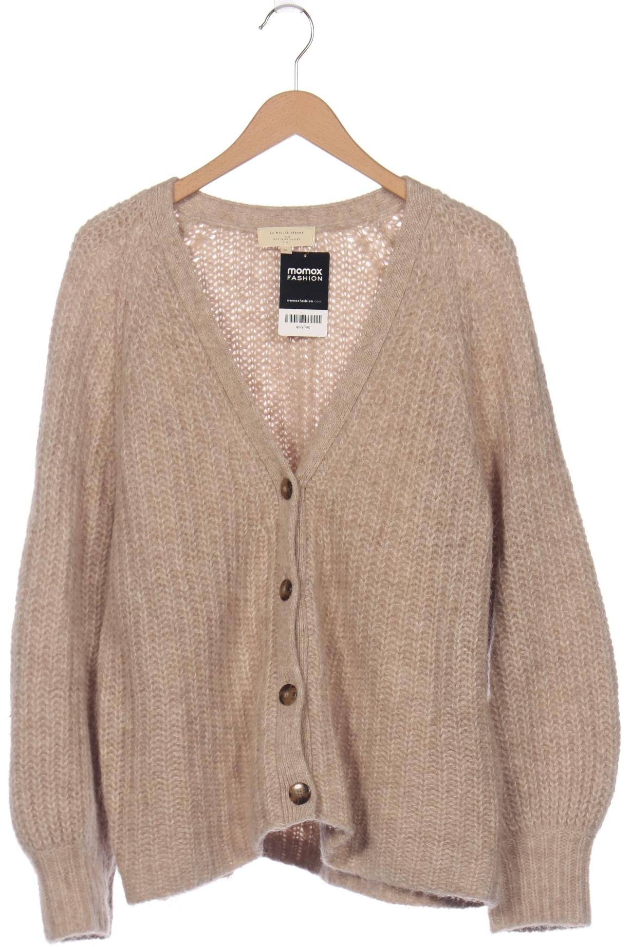 

Sezane Damen Strickjacke, beige, Gr. 44