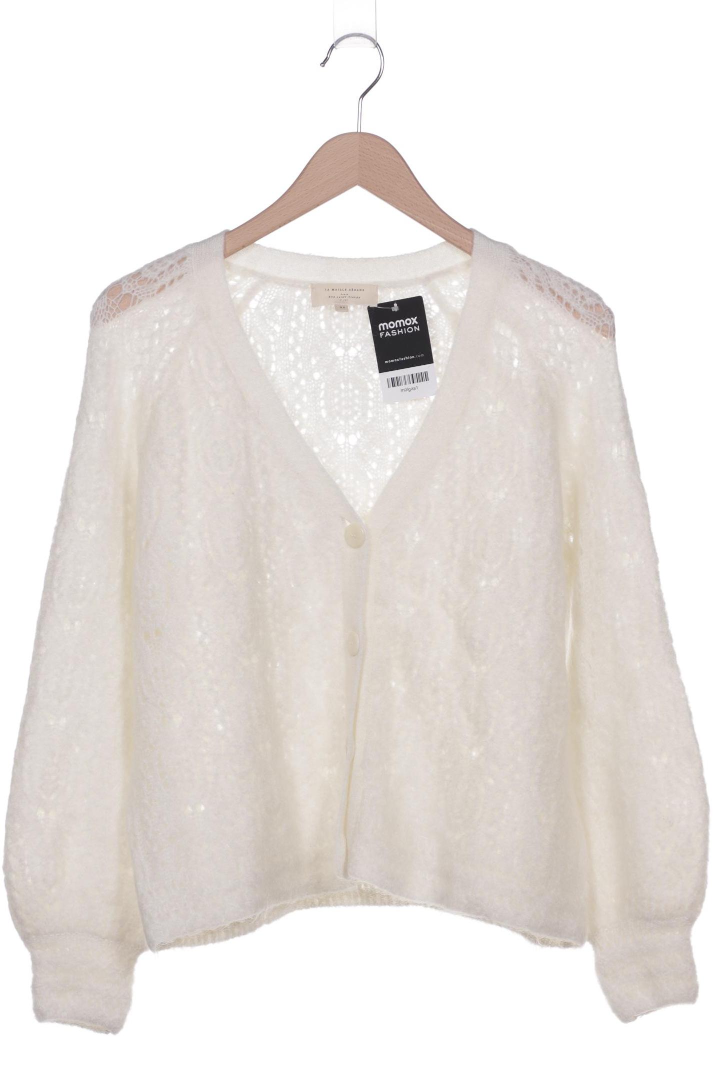

Sezane Damen Strickjacke, weiß, Gr. 34