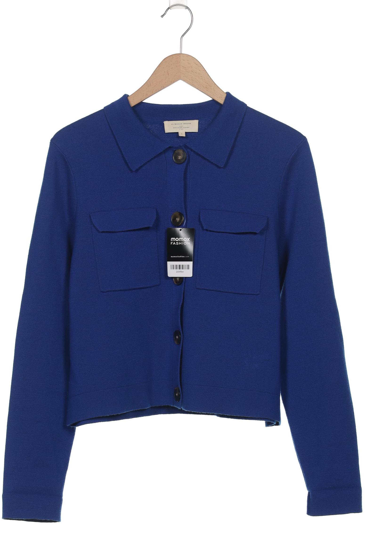 

Sezane Damen Strickjacke, blau, Gr. 42