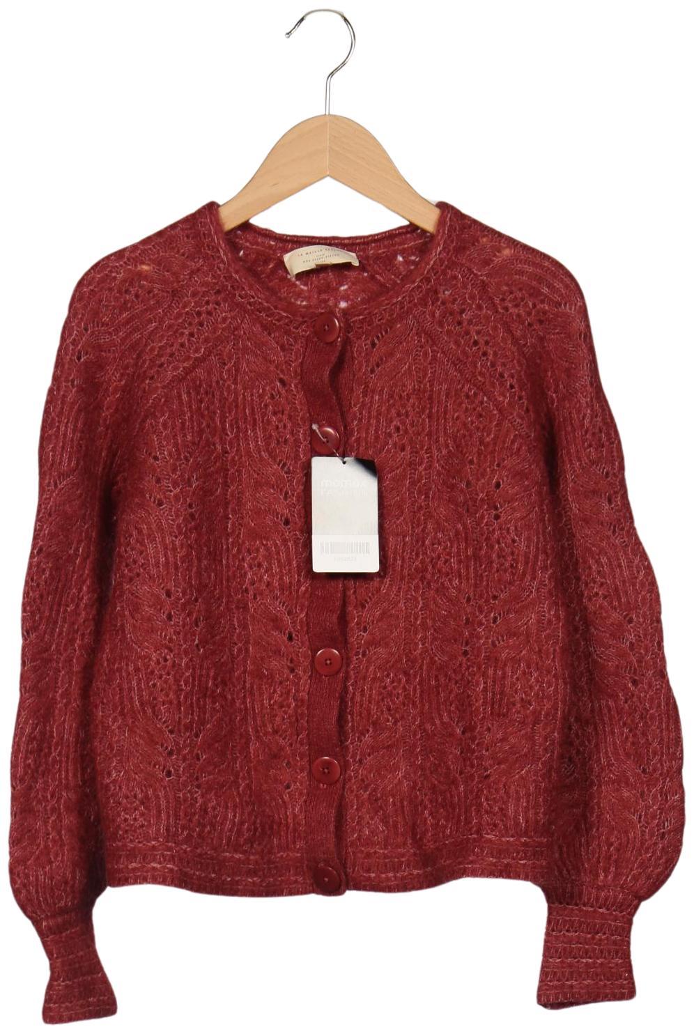 

Sezane Damen Strickjacke, bordeaux, Gr. 32