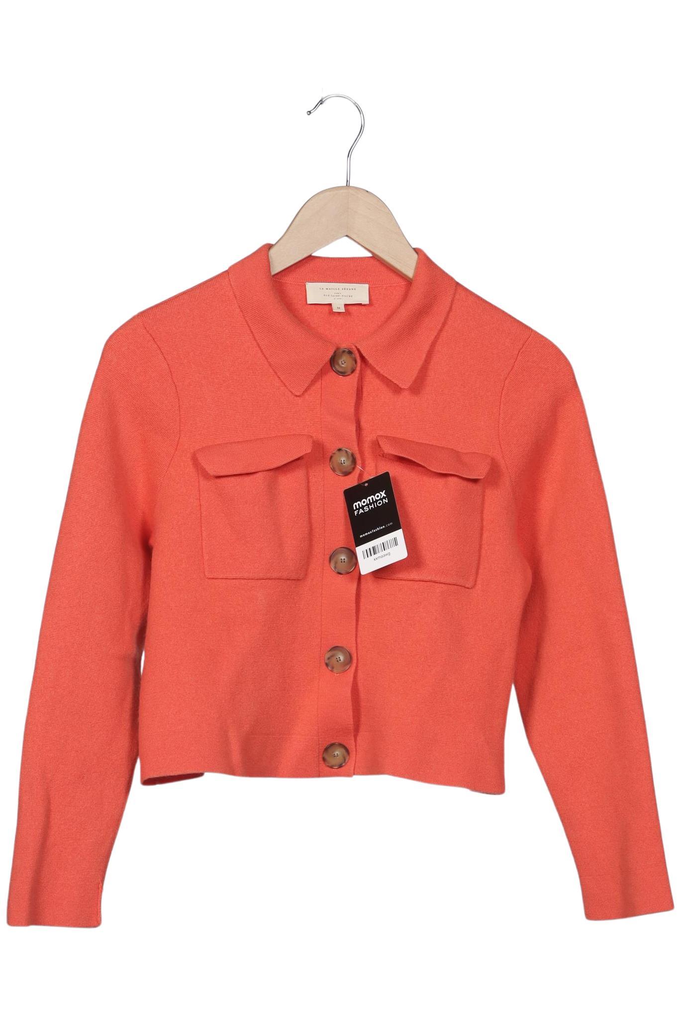 

Sezane Damen Strickjacke, orange, Gr. 38