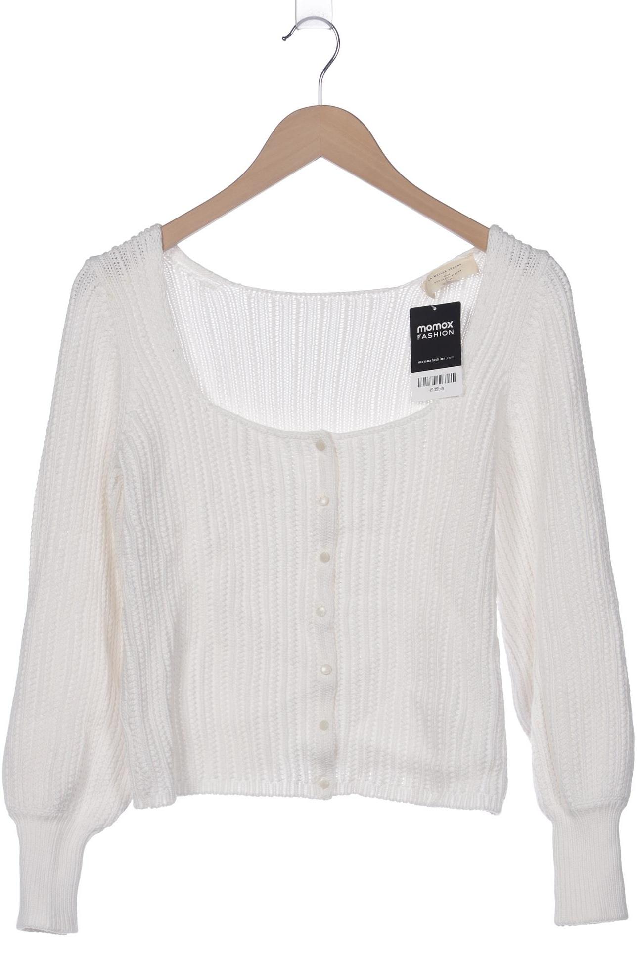 

Sezane Damen Strickjacke, weiß, Gr. 36