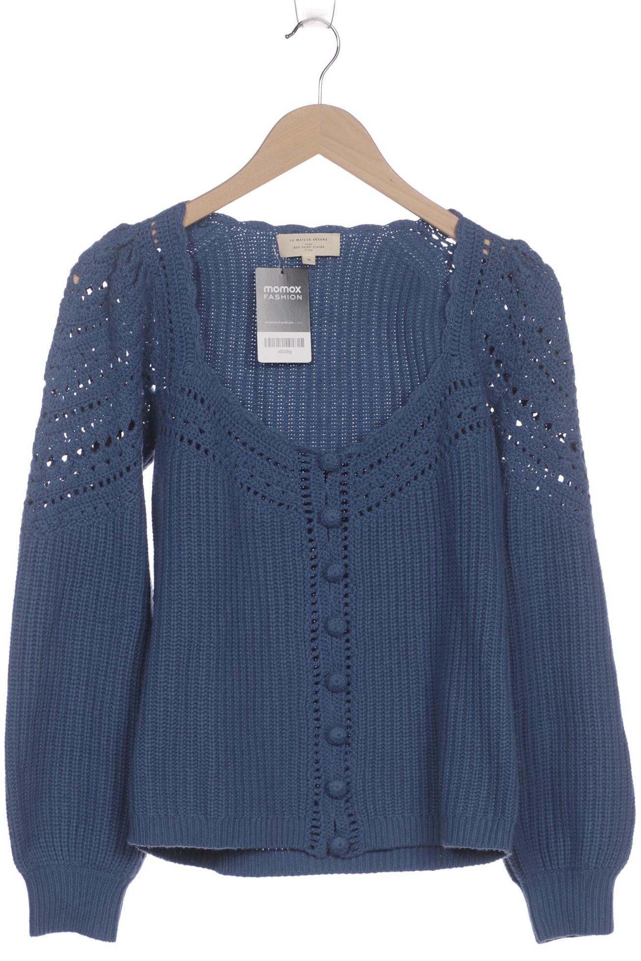 

Sezane Damen Strickjacke, blau, Gr. 38