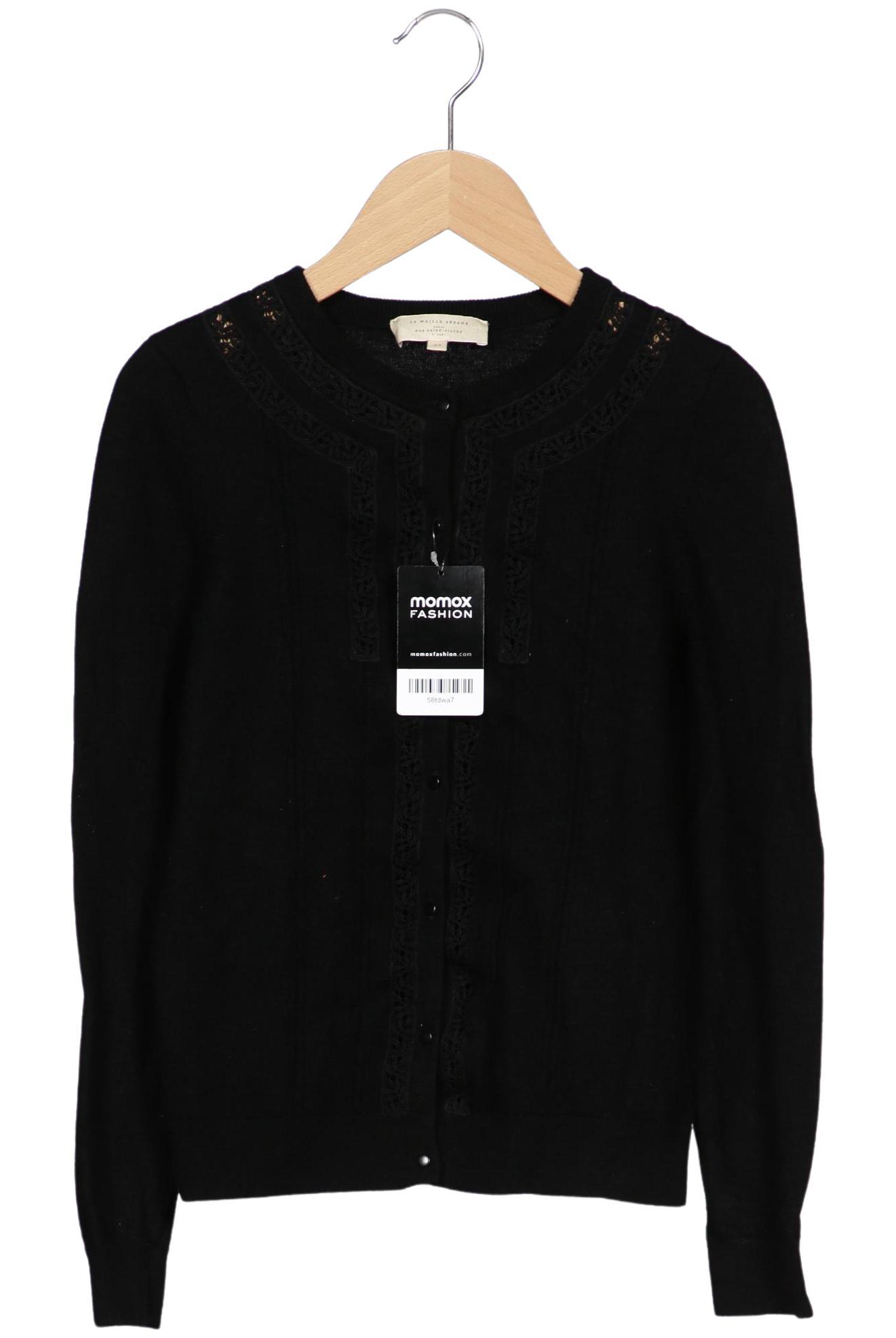 

Sezane Damen Strickjacke, schwarz, Gr. 34