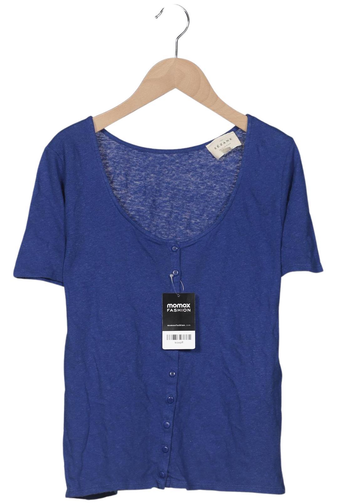 

Sezane Damen Strickjacke, blau, Gr. 38