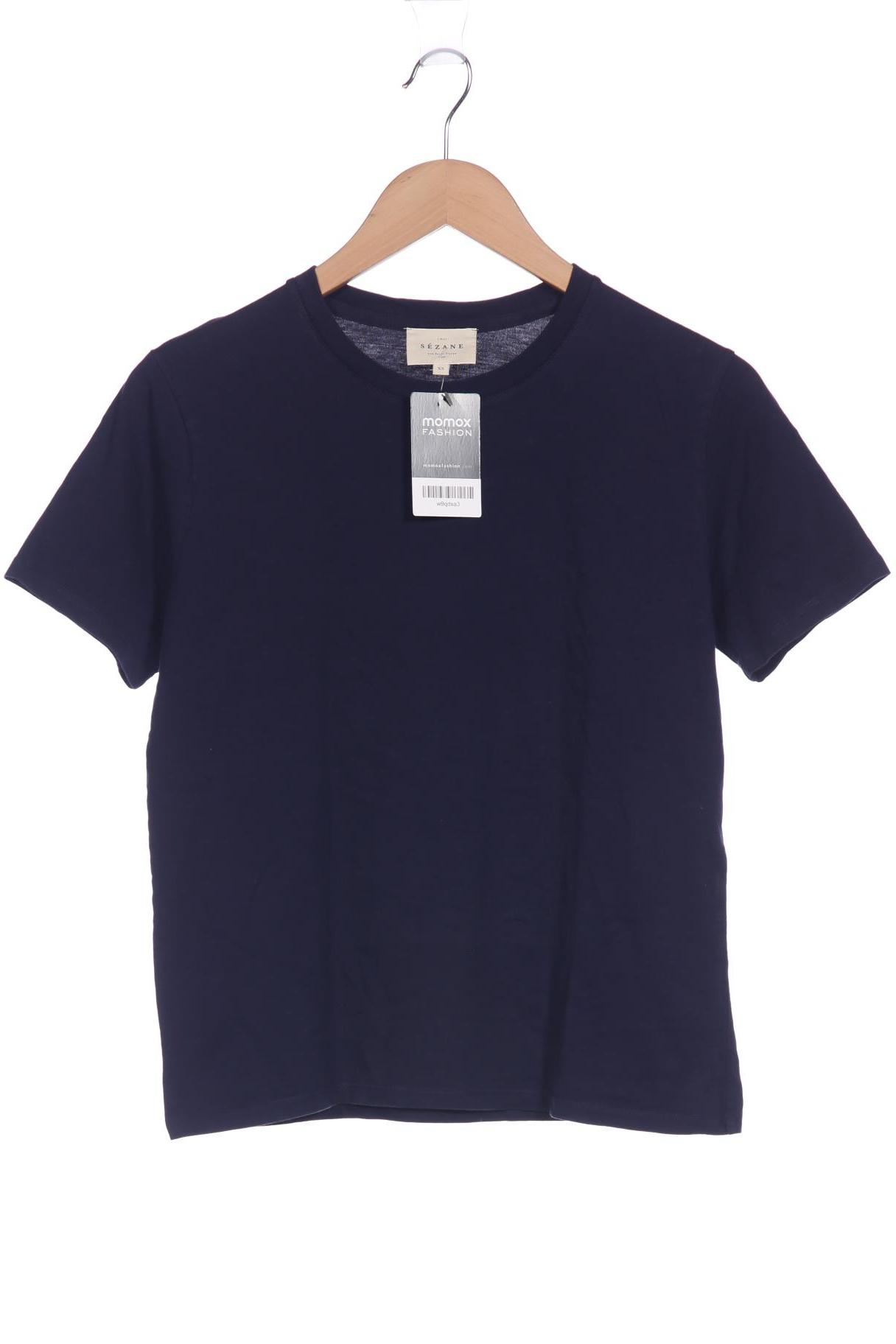 

Sezane Damen T-Shirt, marineblau, Gr. 34