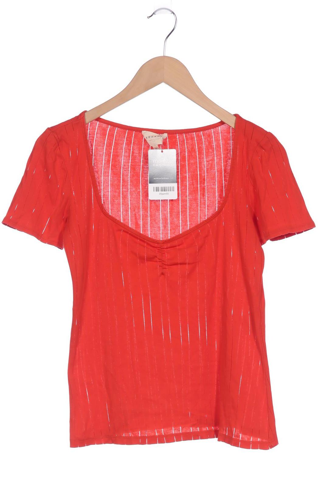 

Sezane Damen T-Shirt, rot, Gr. 36
