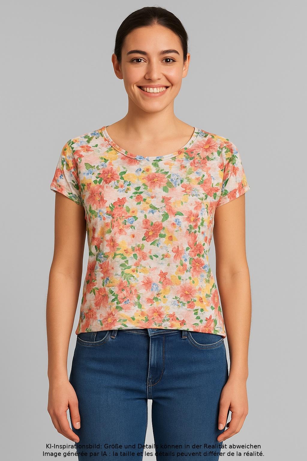 

Sezane Damen T-Shirt, mehrfarbig, Gr. 34