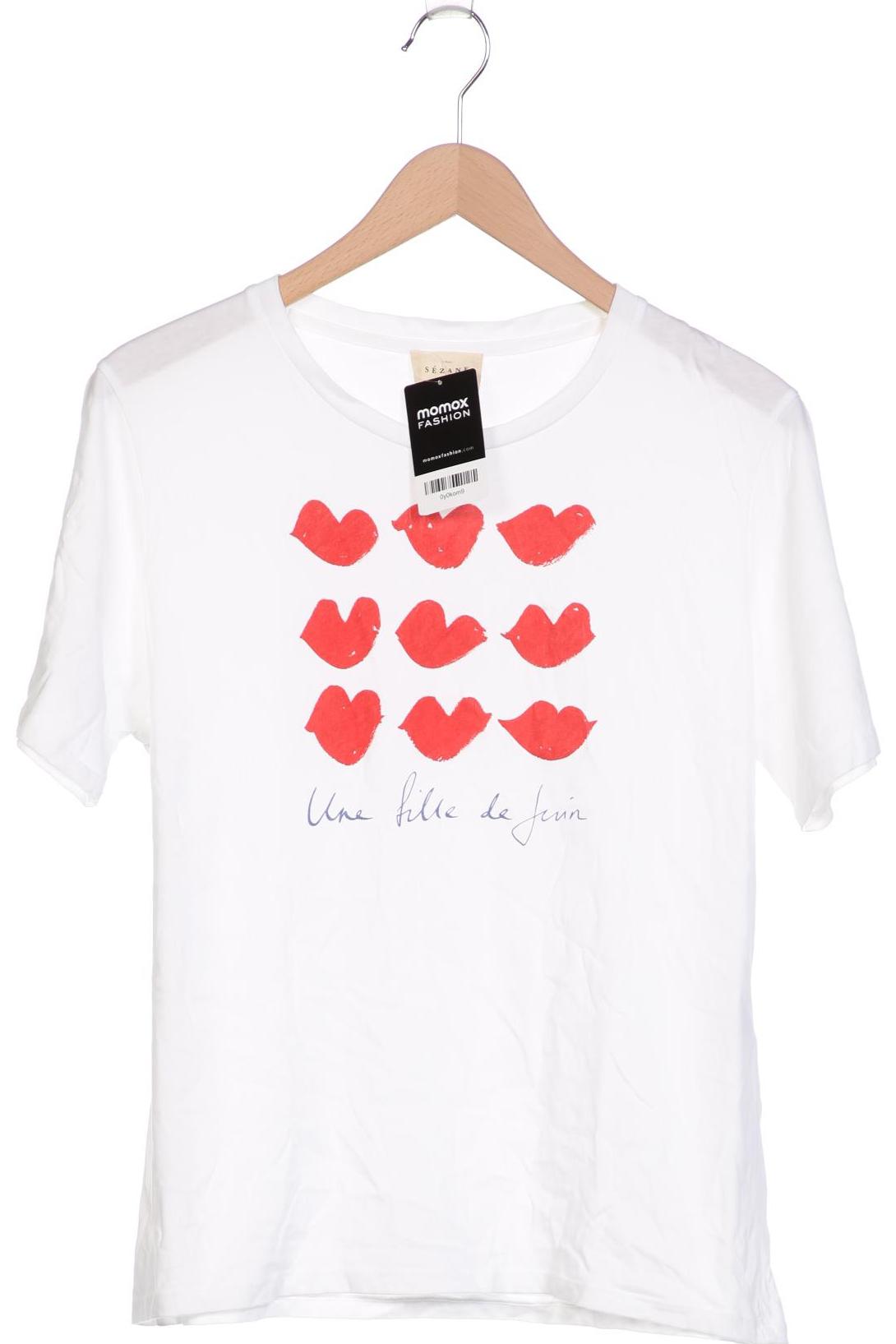 

Sezane Damen T-Shirt, weiß, Gr. 44