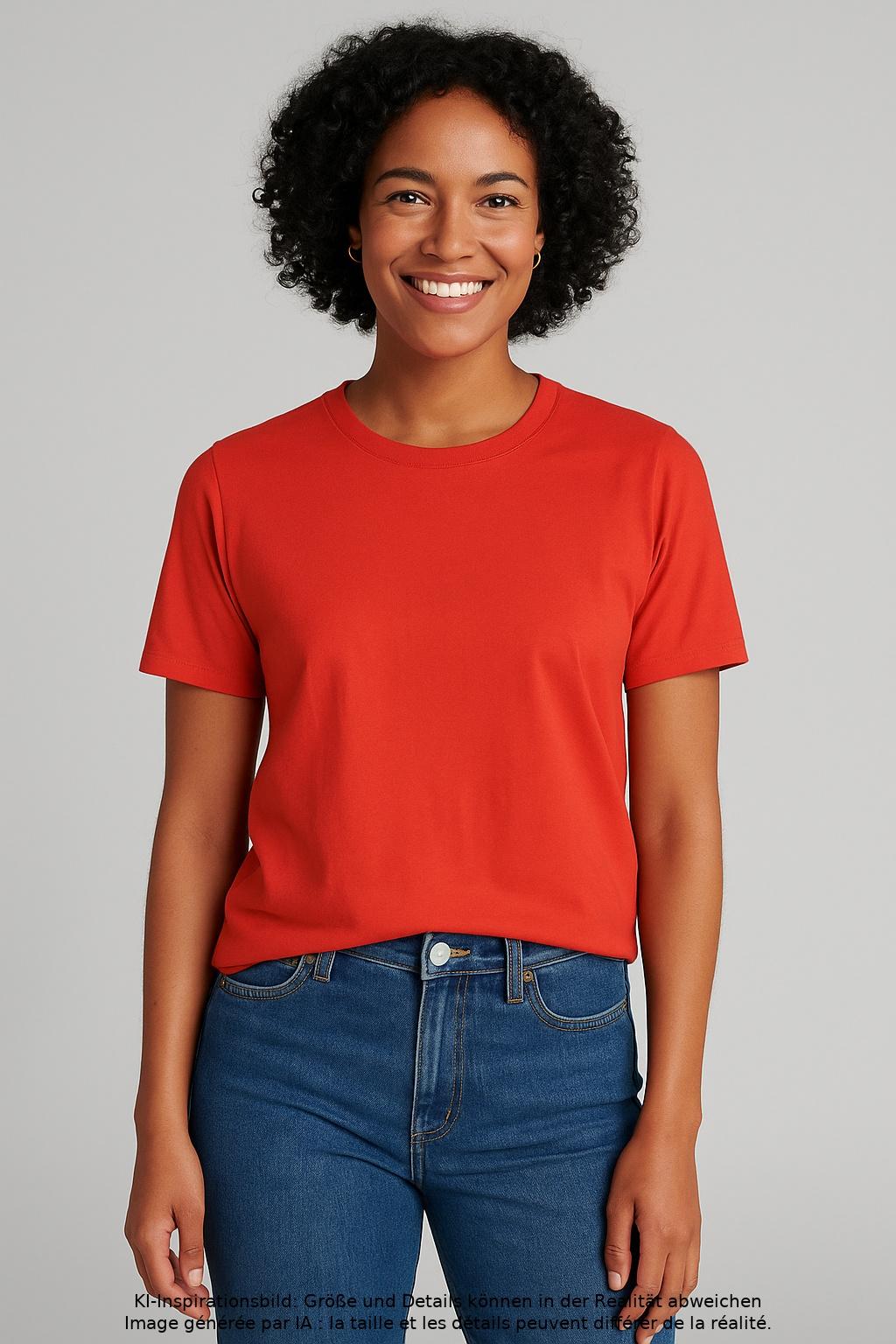 

Sezane Damen T-Shirt, rot, Gr. 32