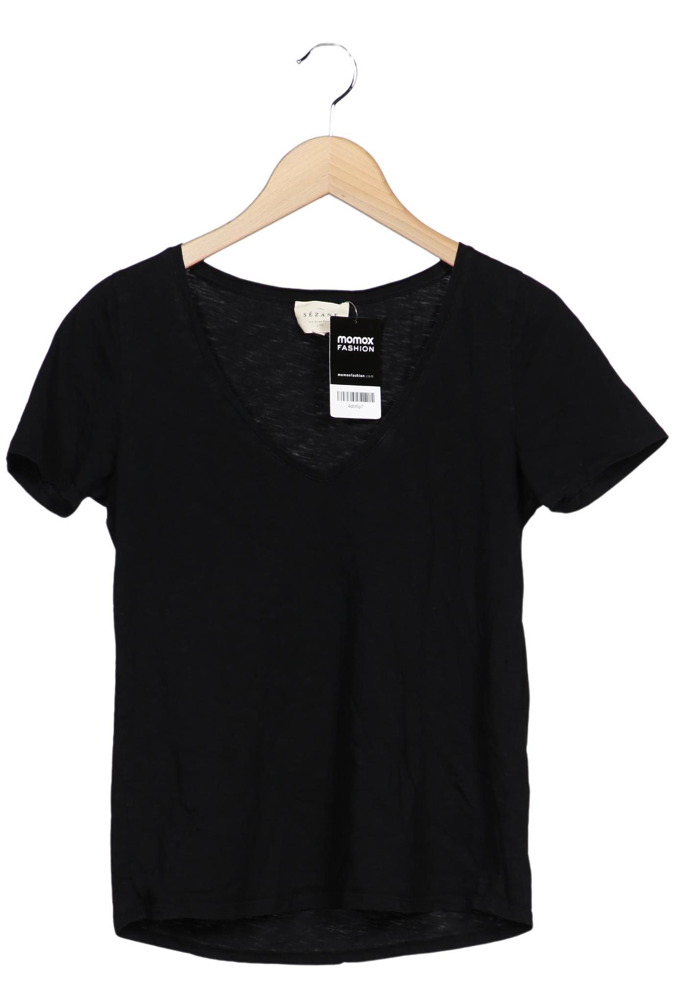 

Sezane Damen T-Shirt, schwarz, Gr. 36