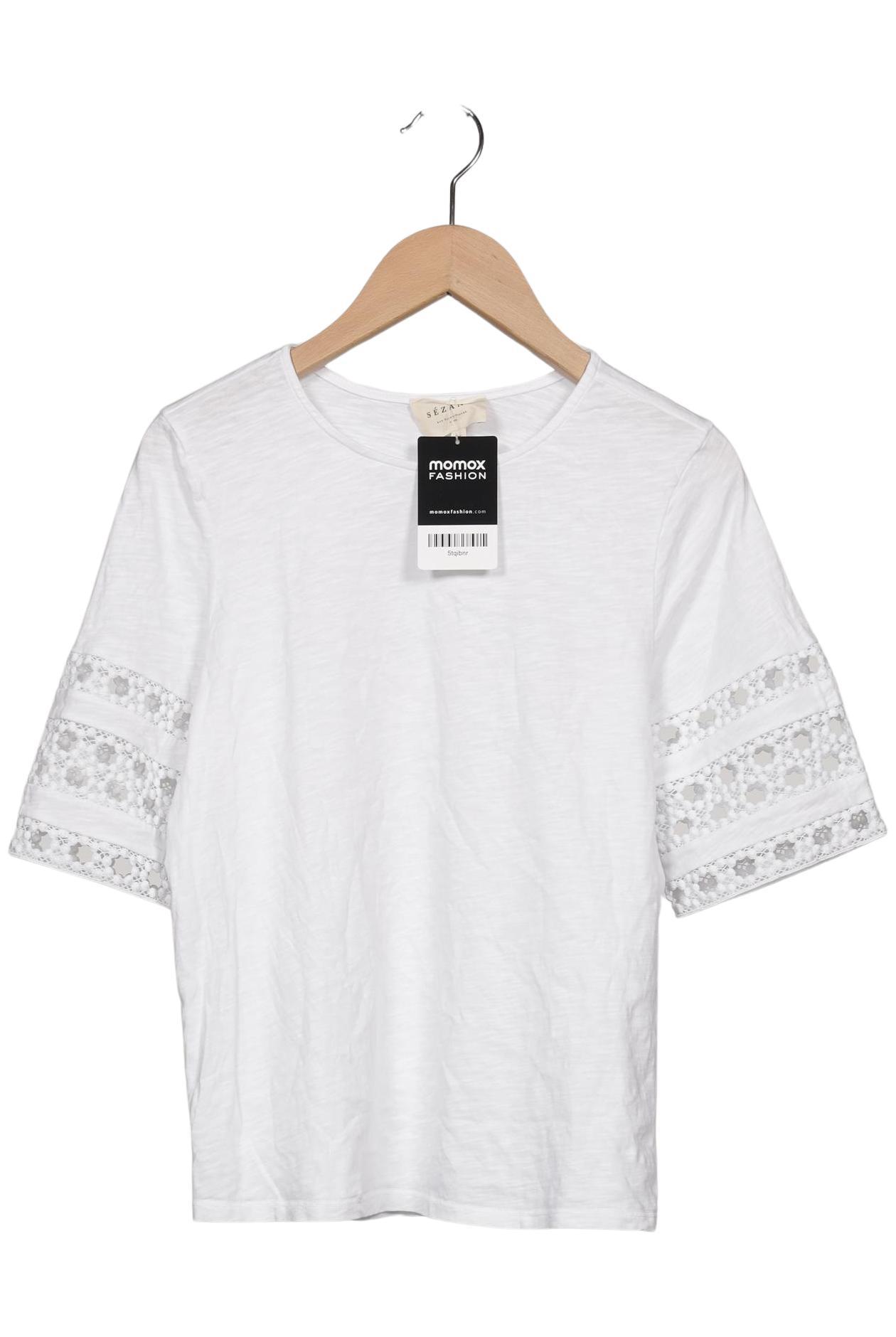 

Sezane Damen T-Shirt, weiß, Gr. 34