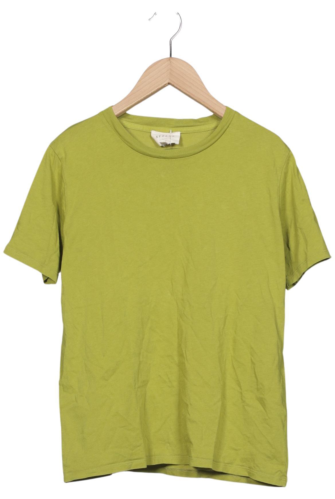 

Sezane Damen T-Shirt, hellgrün, Gr. 36