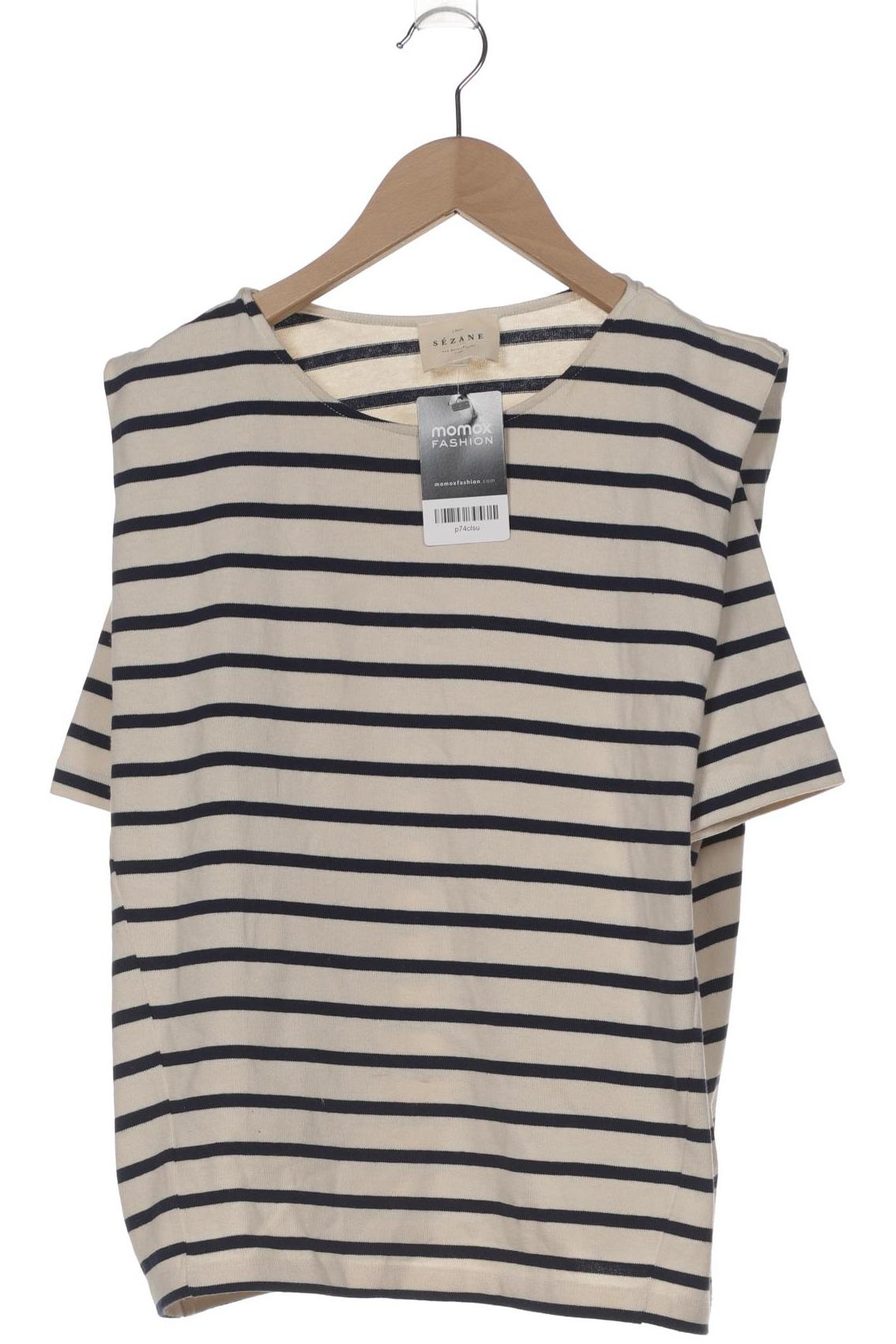 

Sezane Damen T-Shirt, cremeweiß, Gr. 38