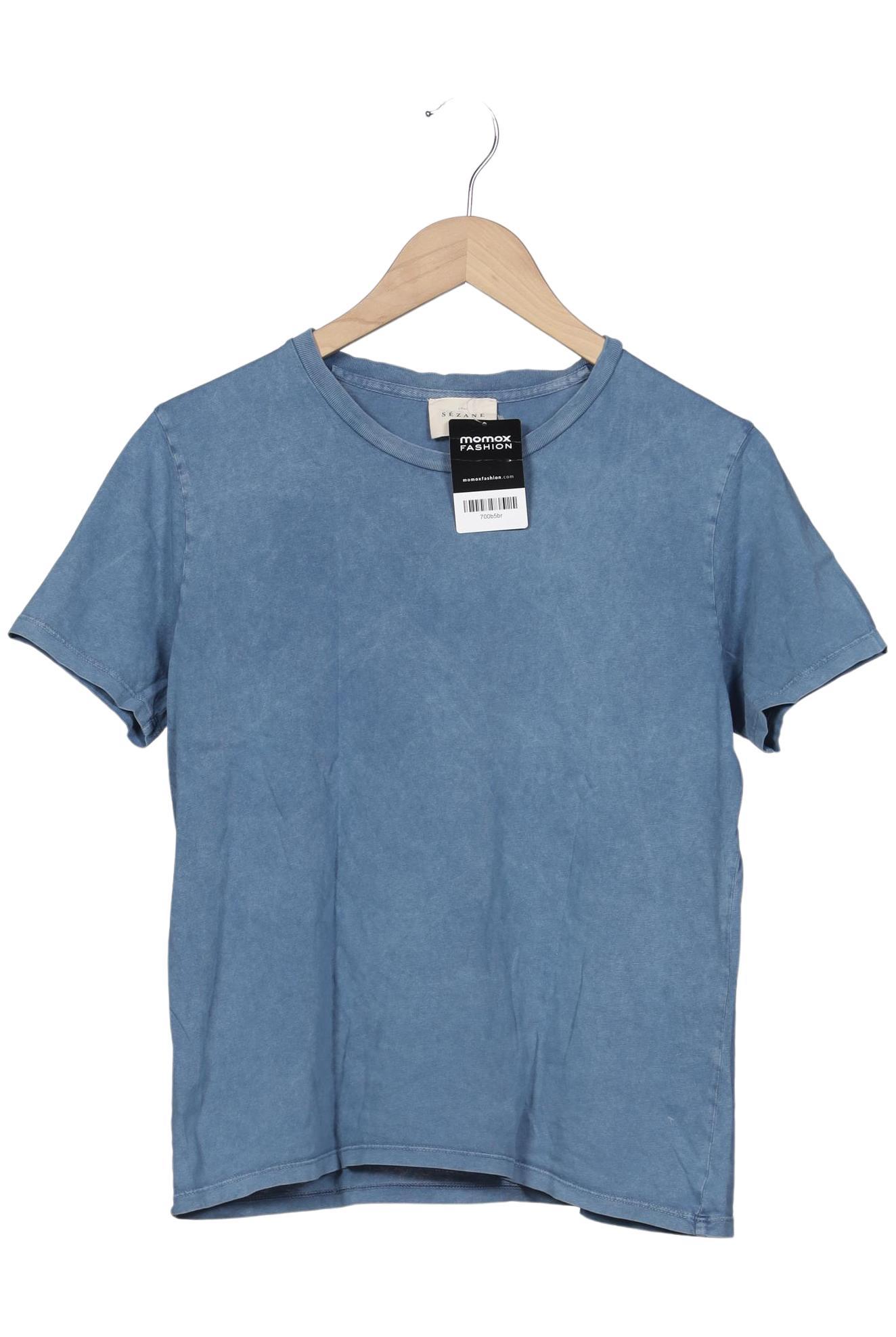 

Sezane Damen T-Shirt, blau, Gr. 36