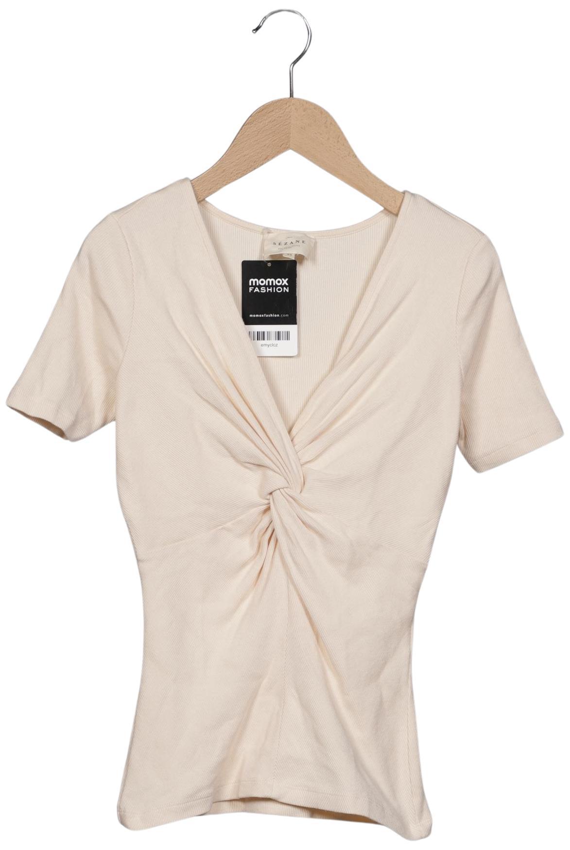 

Sezane Damen T-Shirt, beige, Gr. 34