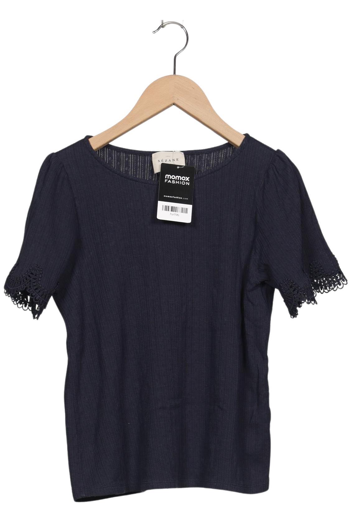 

Sezane Damen T-Shirt, marineblau, Gr. 36