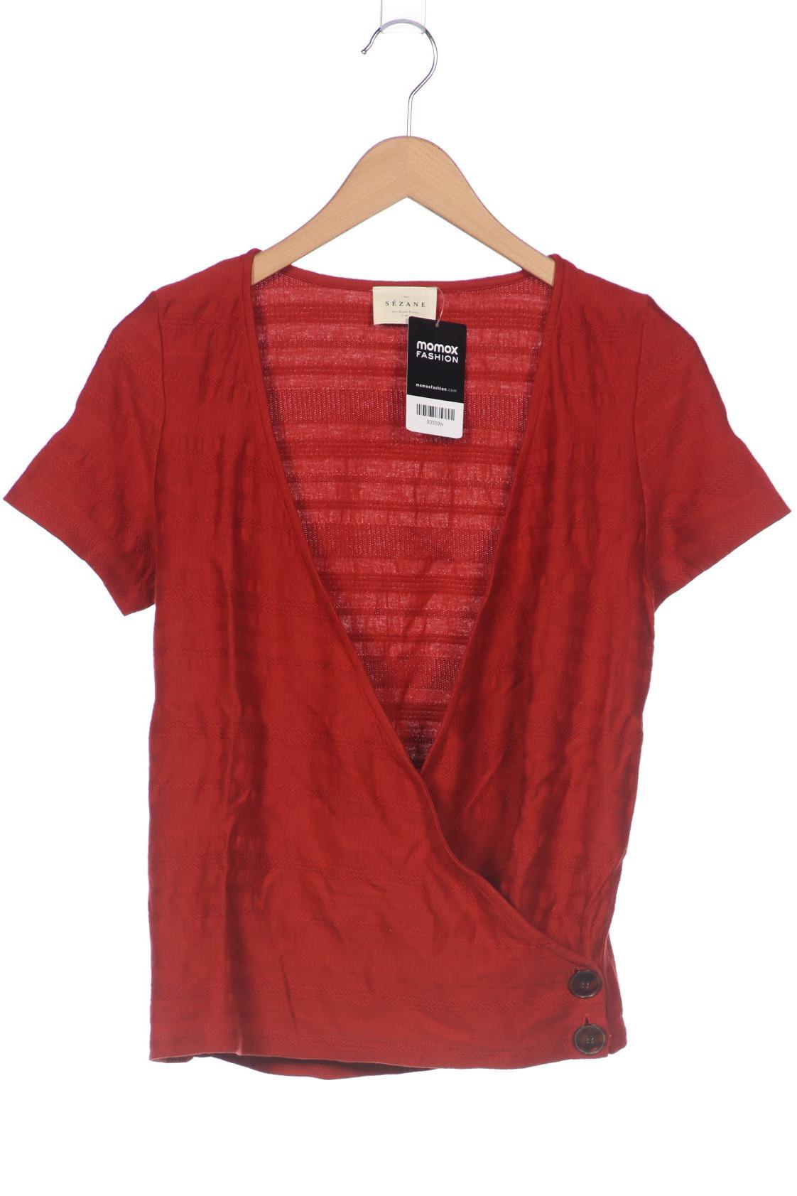 

Sezane Damen T-Shirt, rot, Gr. 38