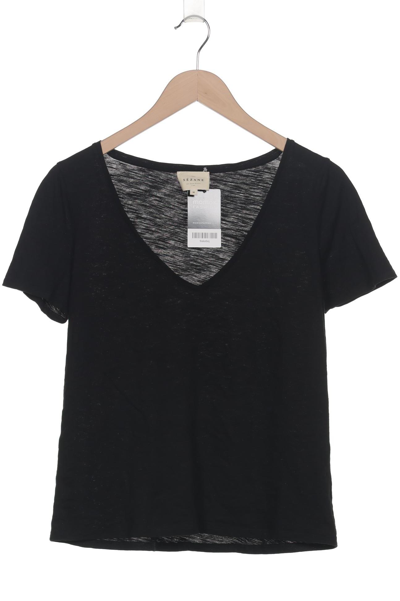 

Sezane Damen T-Shirt, schwarz, Gr. 38