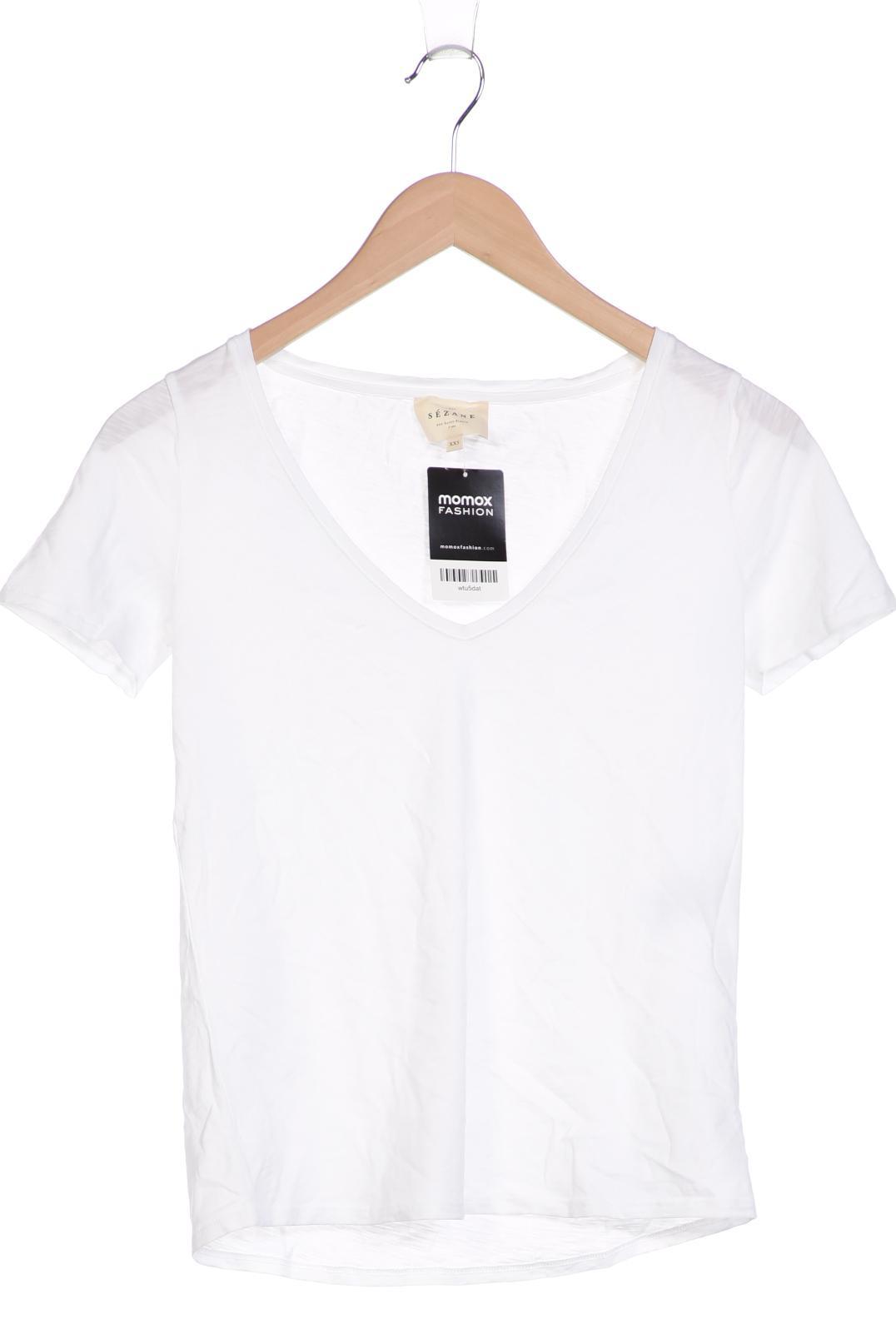 

Sezane Damen T-Shirt, weiß, Gr. 32