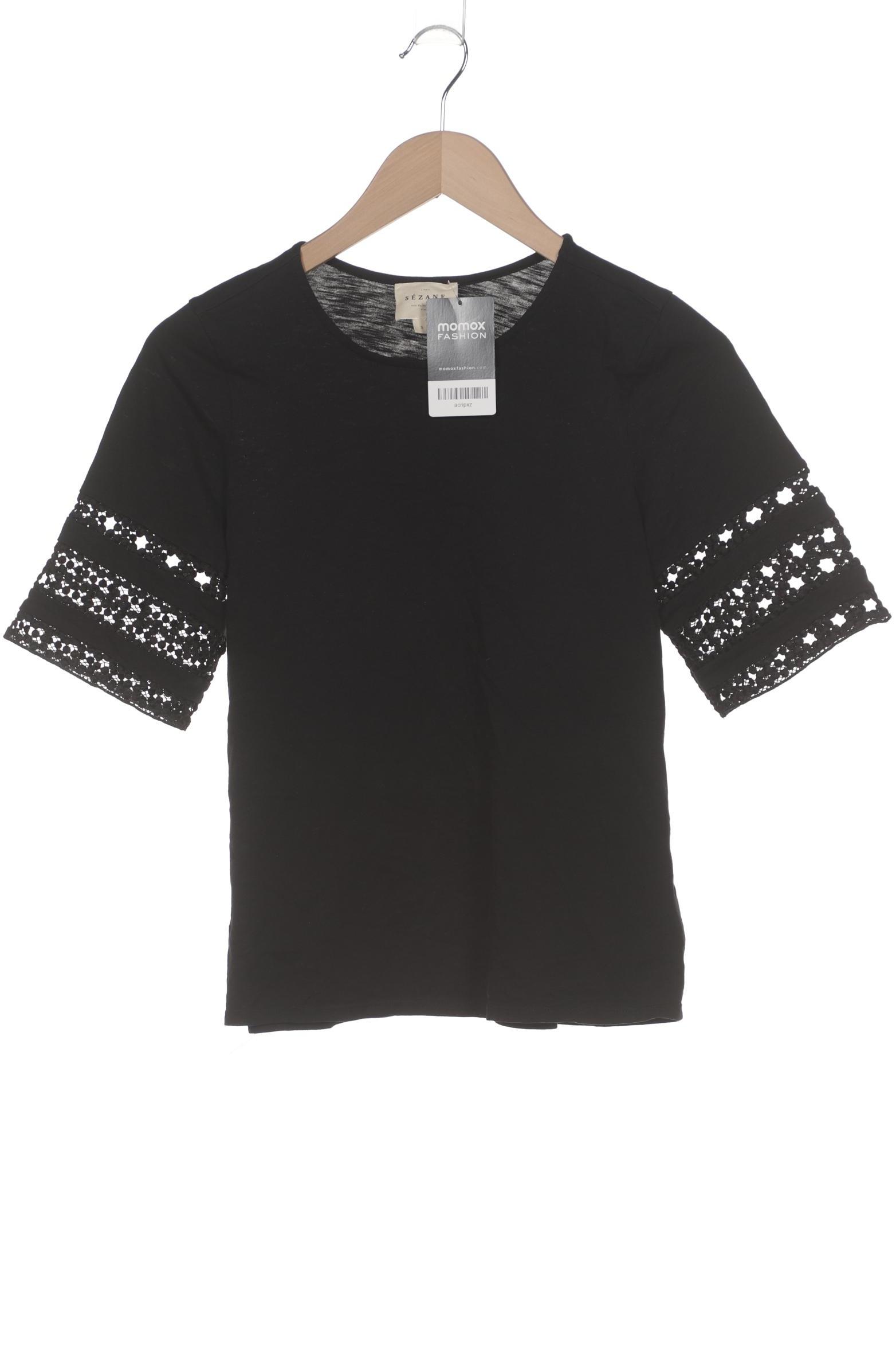 

Sezane Damen T-Shirt, schwarz, Gr. 36