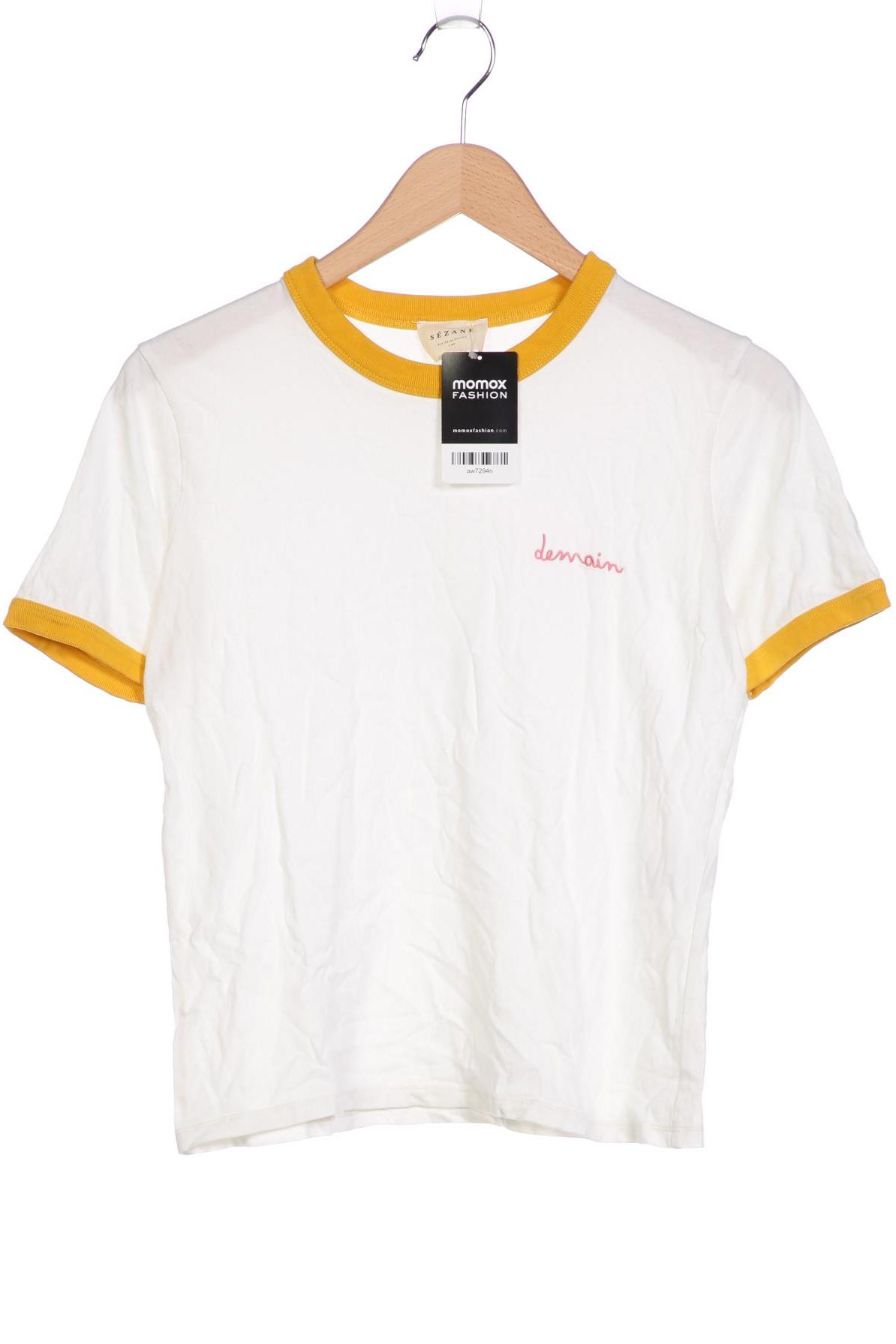 

Sezane Damen T-Shirt, weiß, Gr. 34