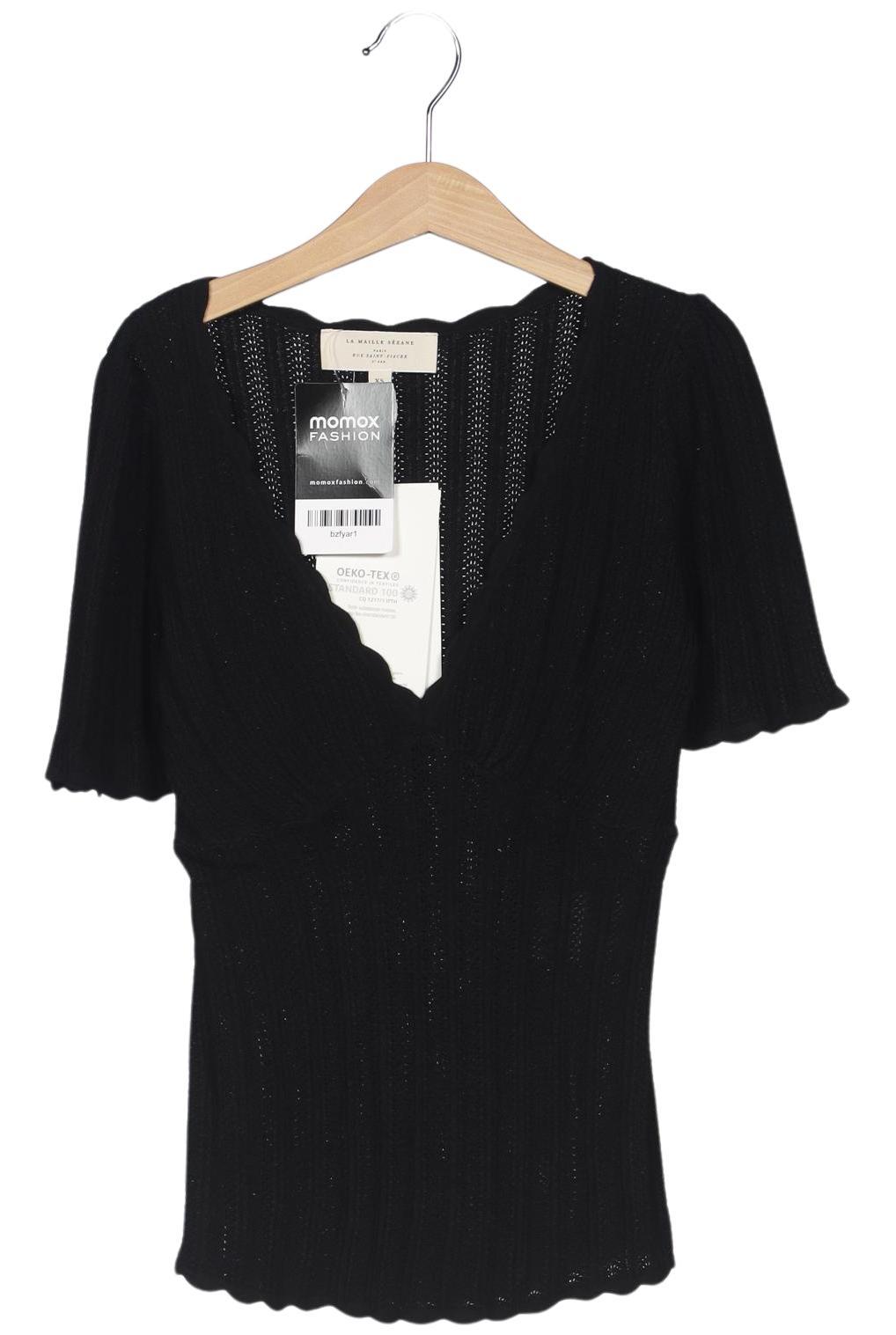 

Sezane Damen T-Shirt, schwarz, Gr. 34
